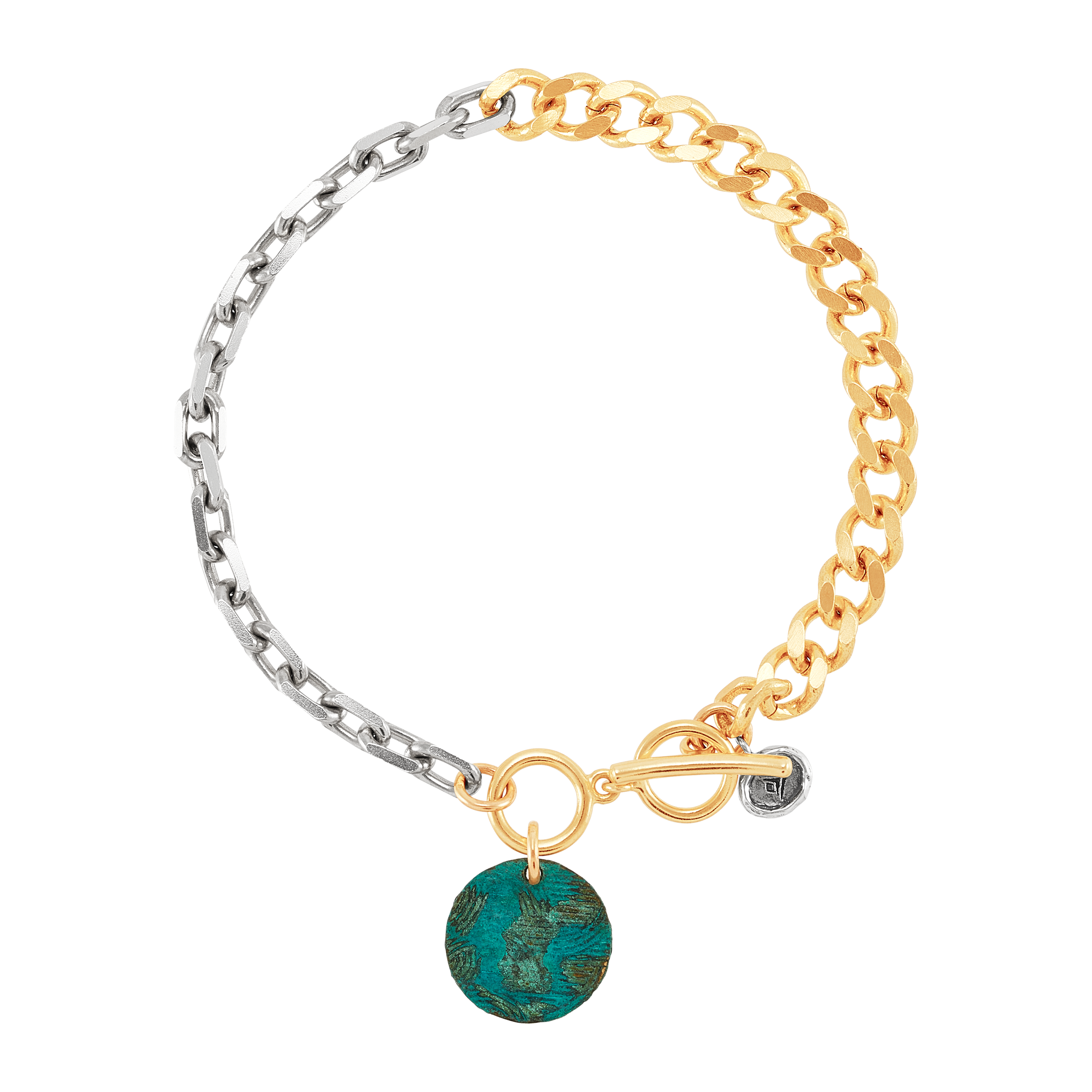 Silpada Vision S Clear Sterling Silver And Brass With Green Patina