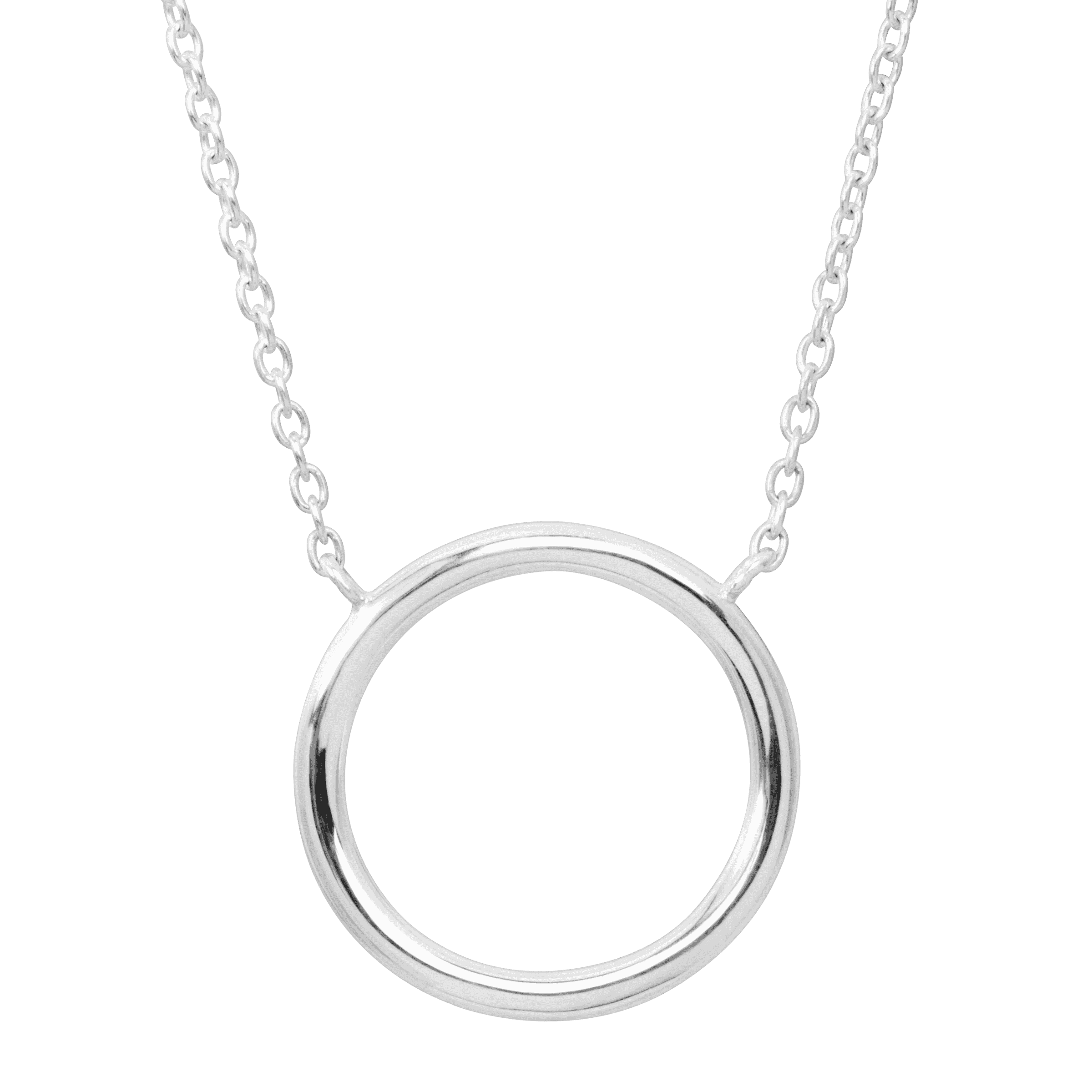 silver karma necklace