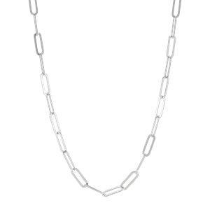Sterling Silver Paperclip Necklace - Silpada - .925 Sterling