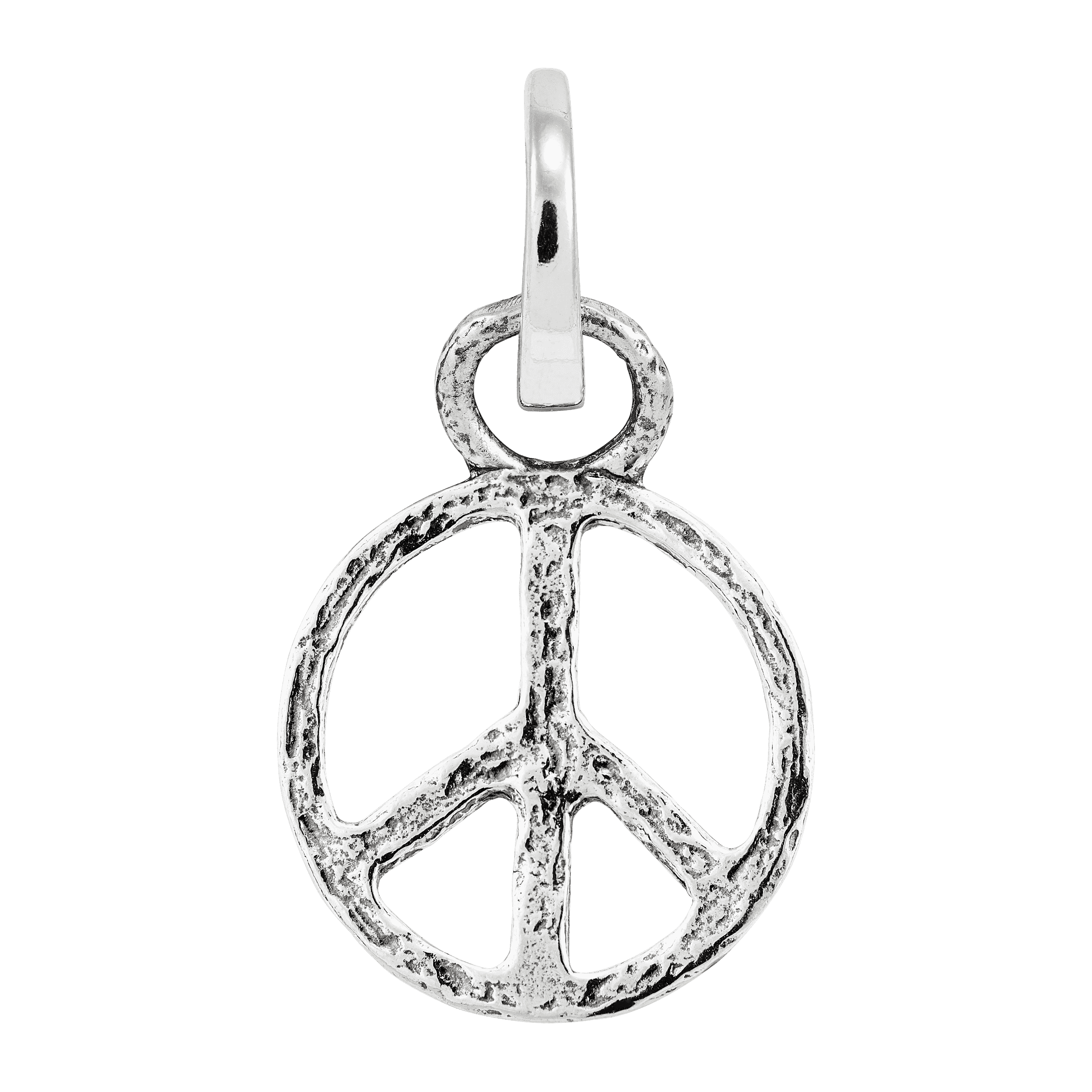 Hand Made Sterling Silver Charm Bracelet - Chain Of Peace