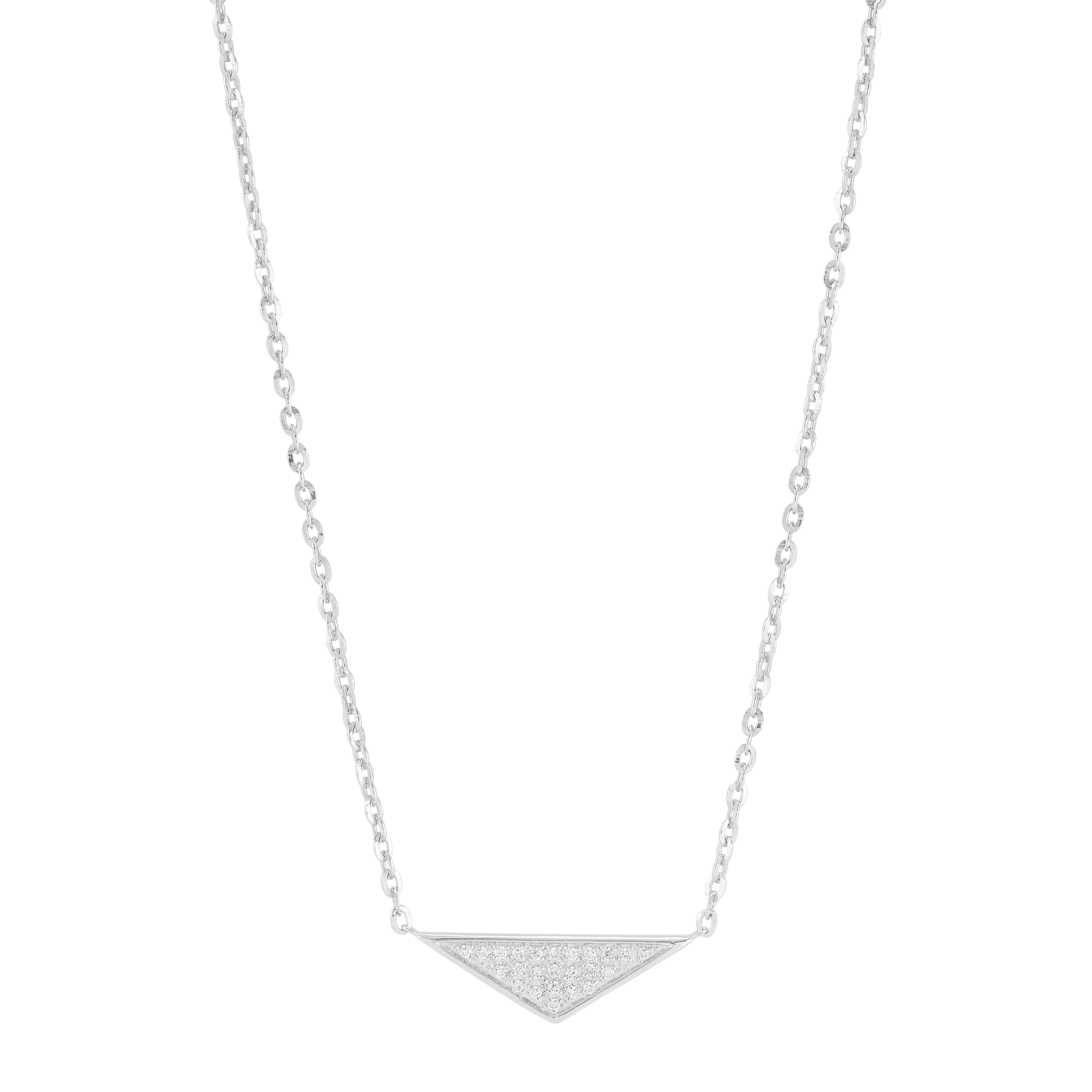 Silpada 'Shimmering Trinity' Diamond Pendant Necklace In Sterling Silver,  14