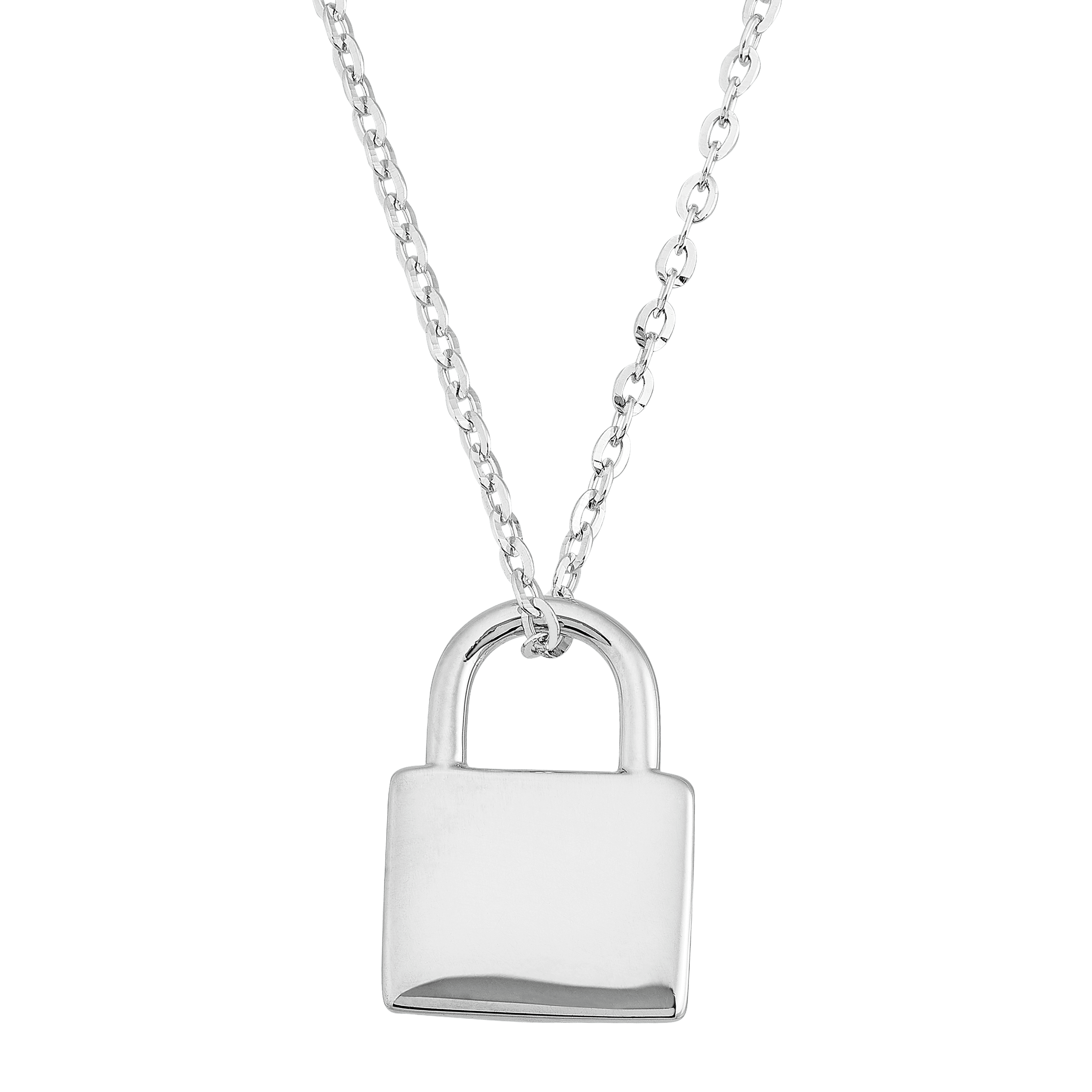 Personalized Initial N Lovers Padlock Lock Pendant Necklace Silver -  Walmart.com