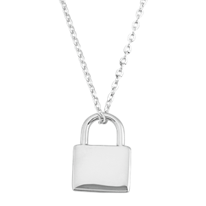 Sterling Silver Lock Necklace Silver Padlock Necklace Lock 