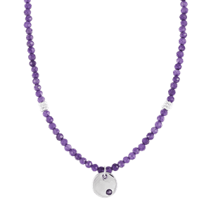 Purple Topaz Necklace  Sterling Silver Pendant by Lost Scots Lass