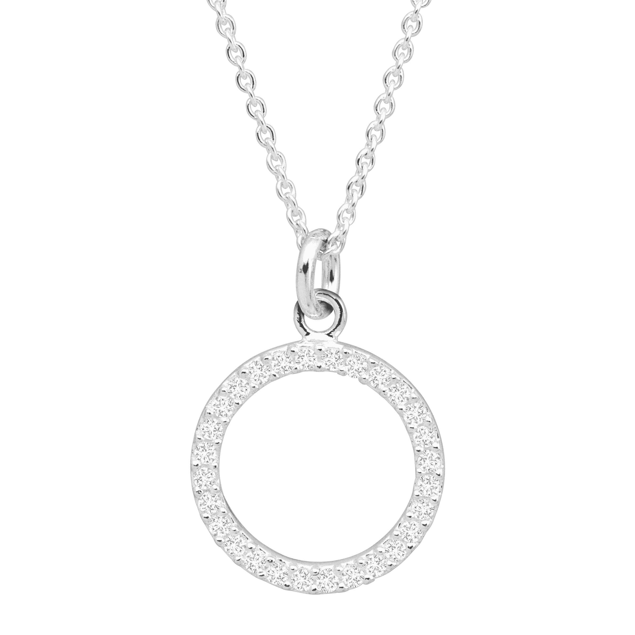 Silpada Sterling Silver CZ shops Swirl Necklace