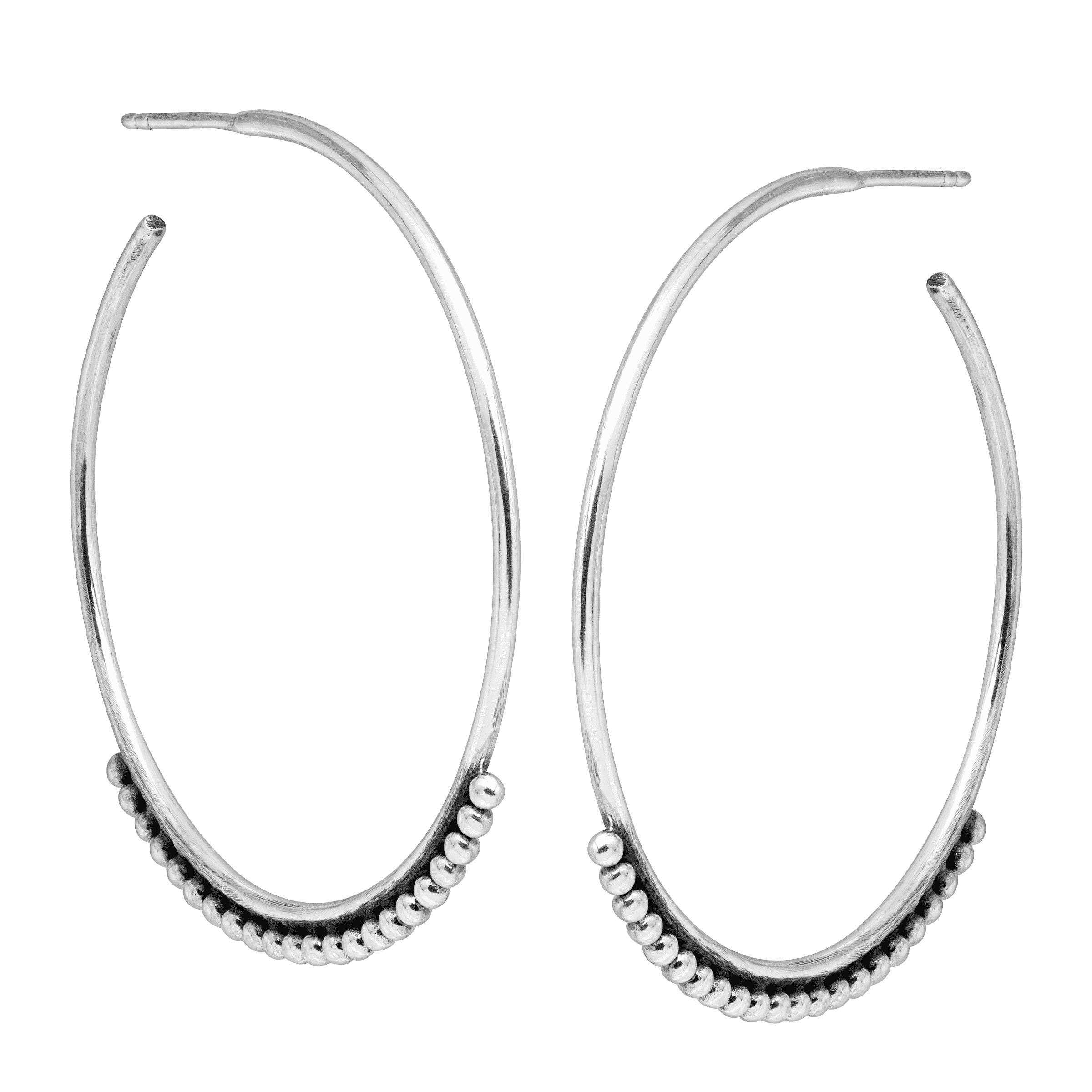 Beaded Hoop Earrings