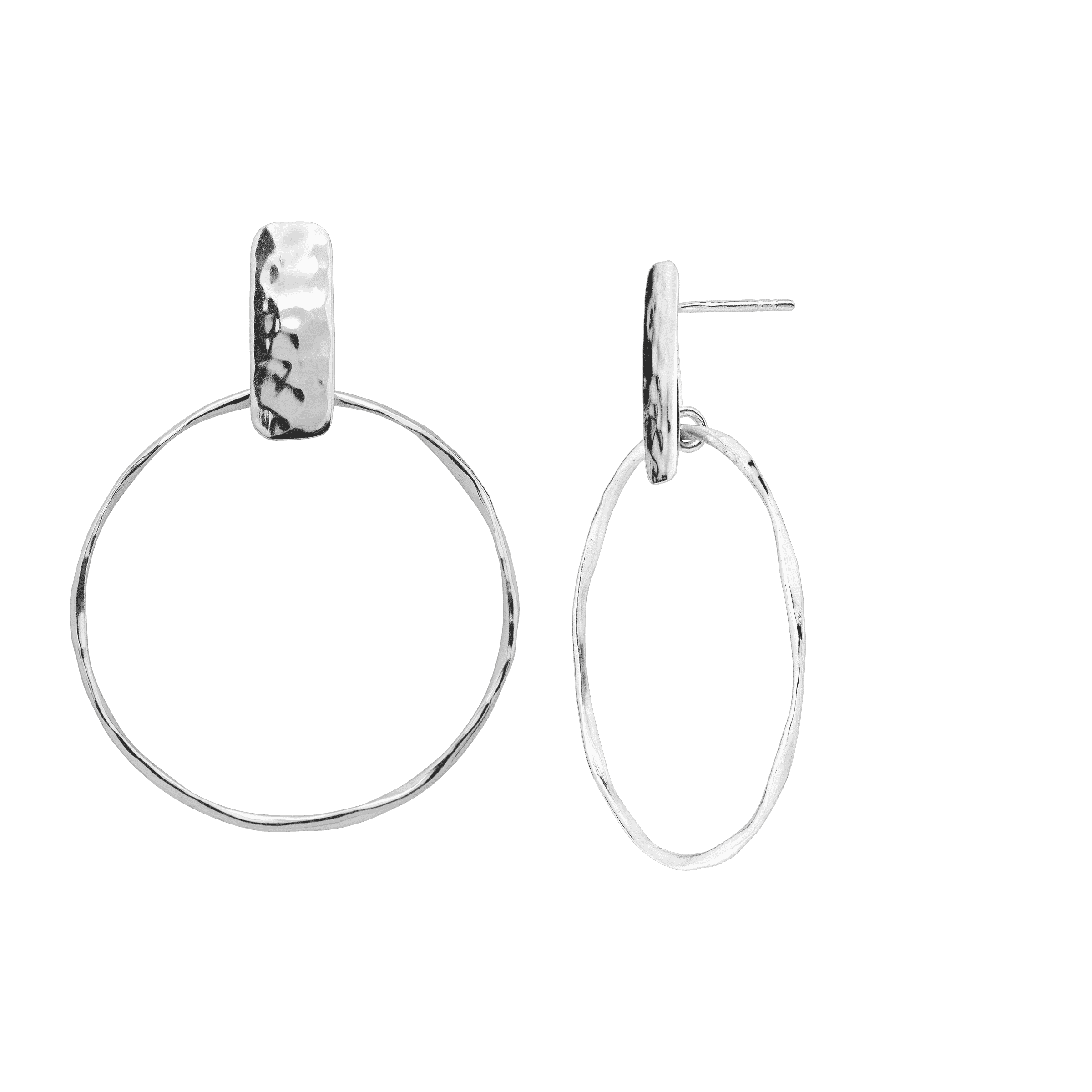 silpada hammered silver earrings