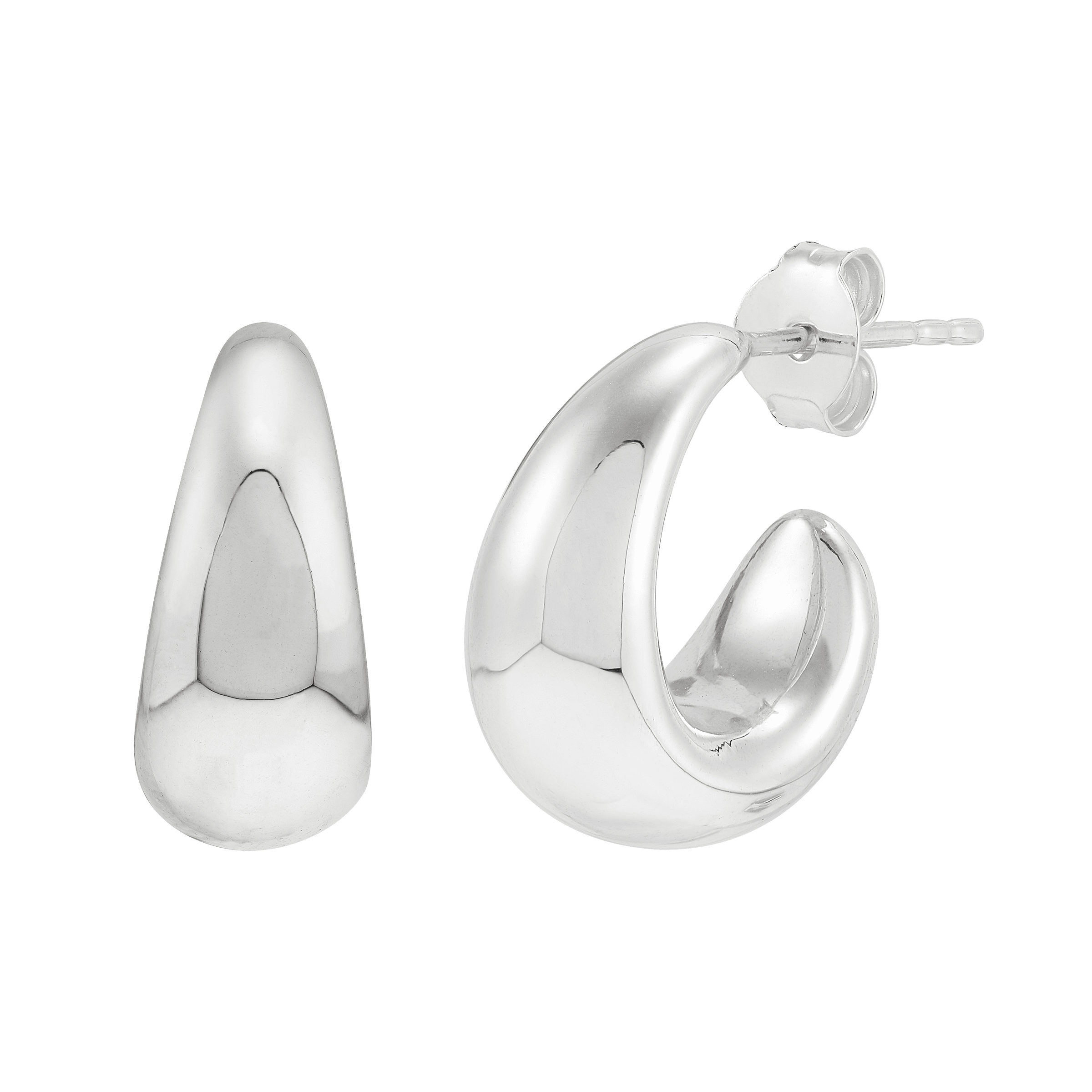 Silpada 'Imagination' Sterling Silver J Hoop Earrings | Silpada
