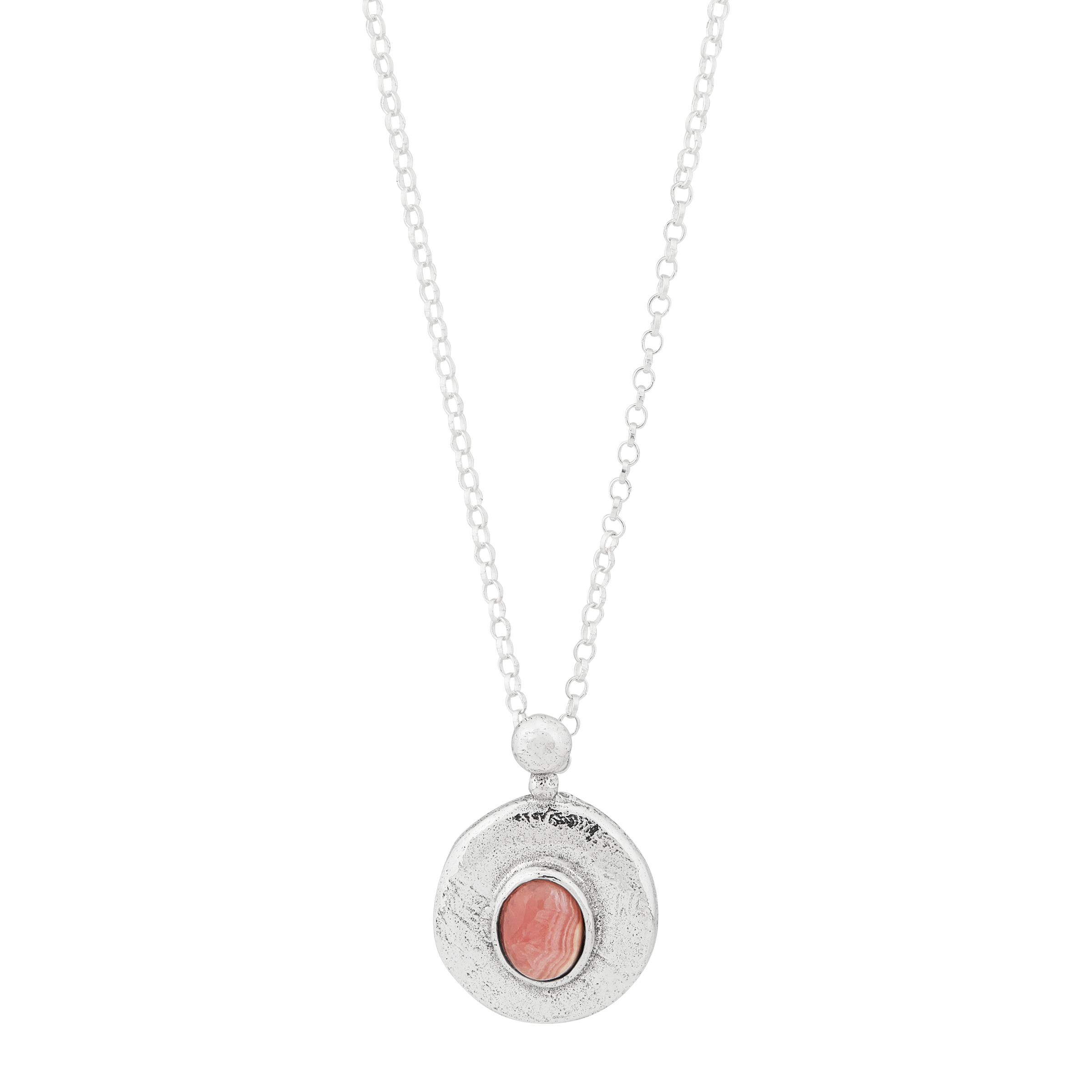 Rosy Center Pendant Necklace