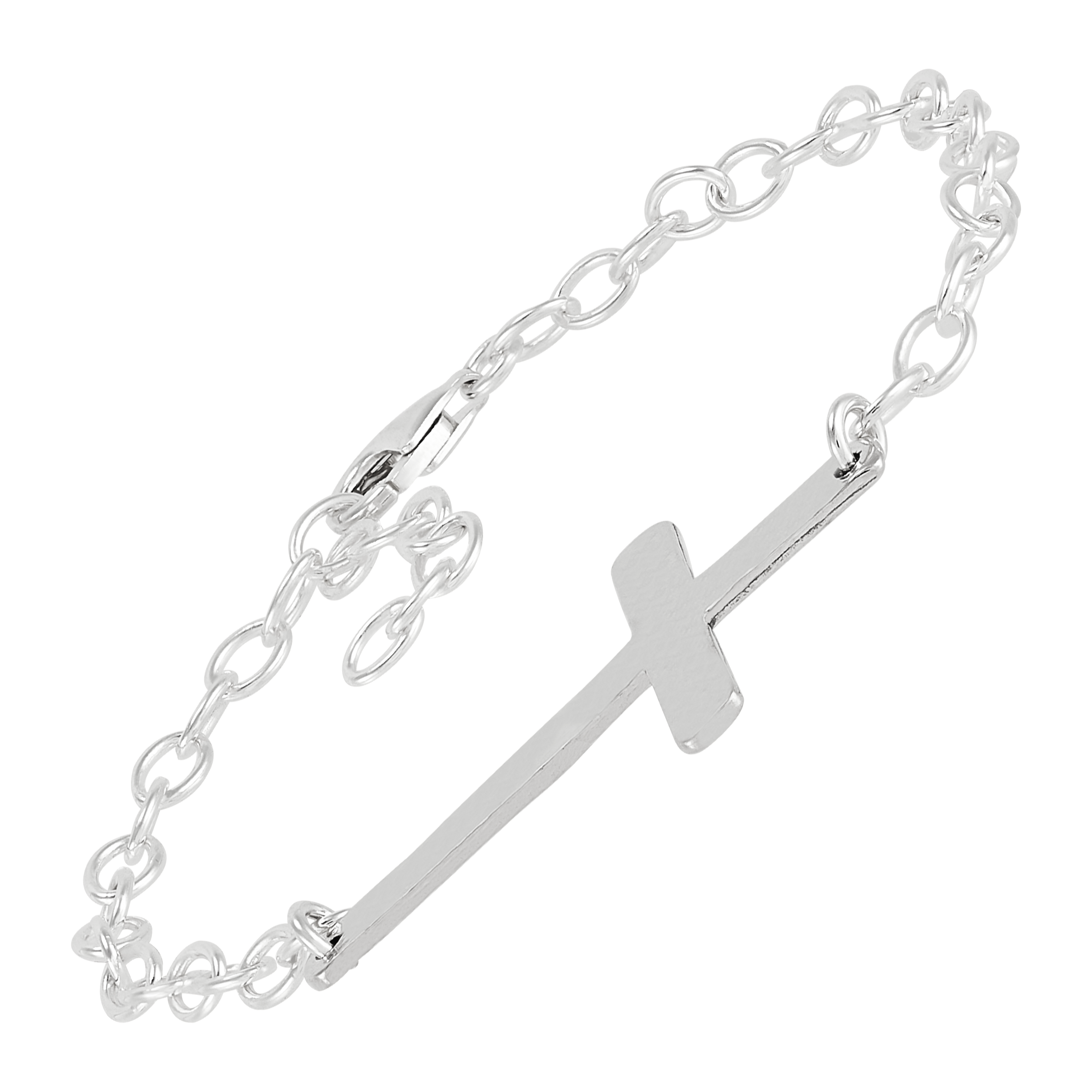 Silpada Sterling Silver “In Good newest Faith” Cross Bracelet