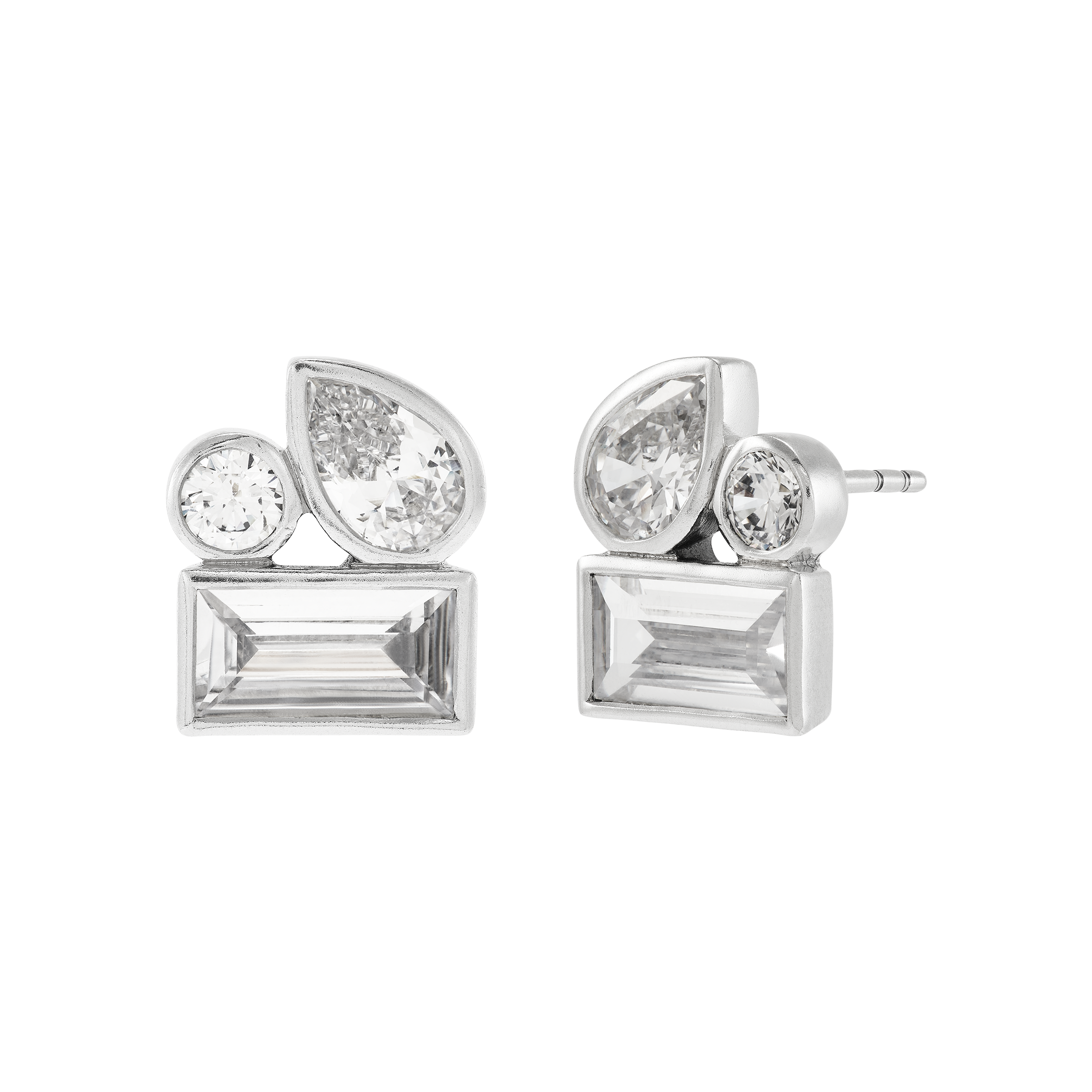 Silpada 'Shine Bright' Cubic Zirconia Stud Earrings in Sterling Silver