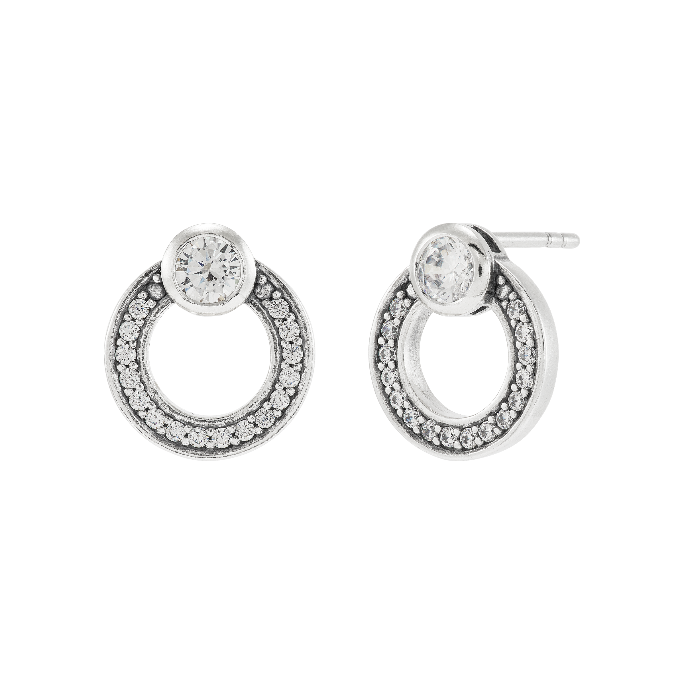 Silpada 'Many Moons’ Sterling Silver Cubic Zirconia Stud Earrings | Silpada