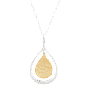 Silpada 'New Transitions' Sterling Silver with 18K Yellow Gold
