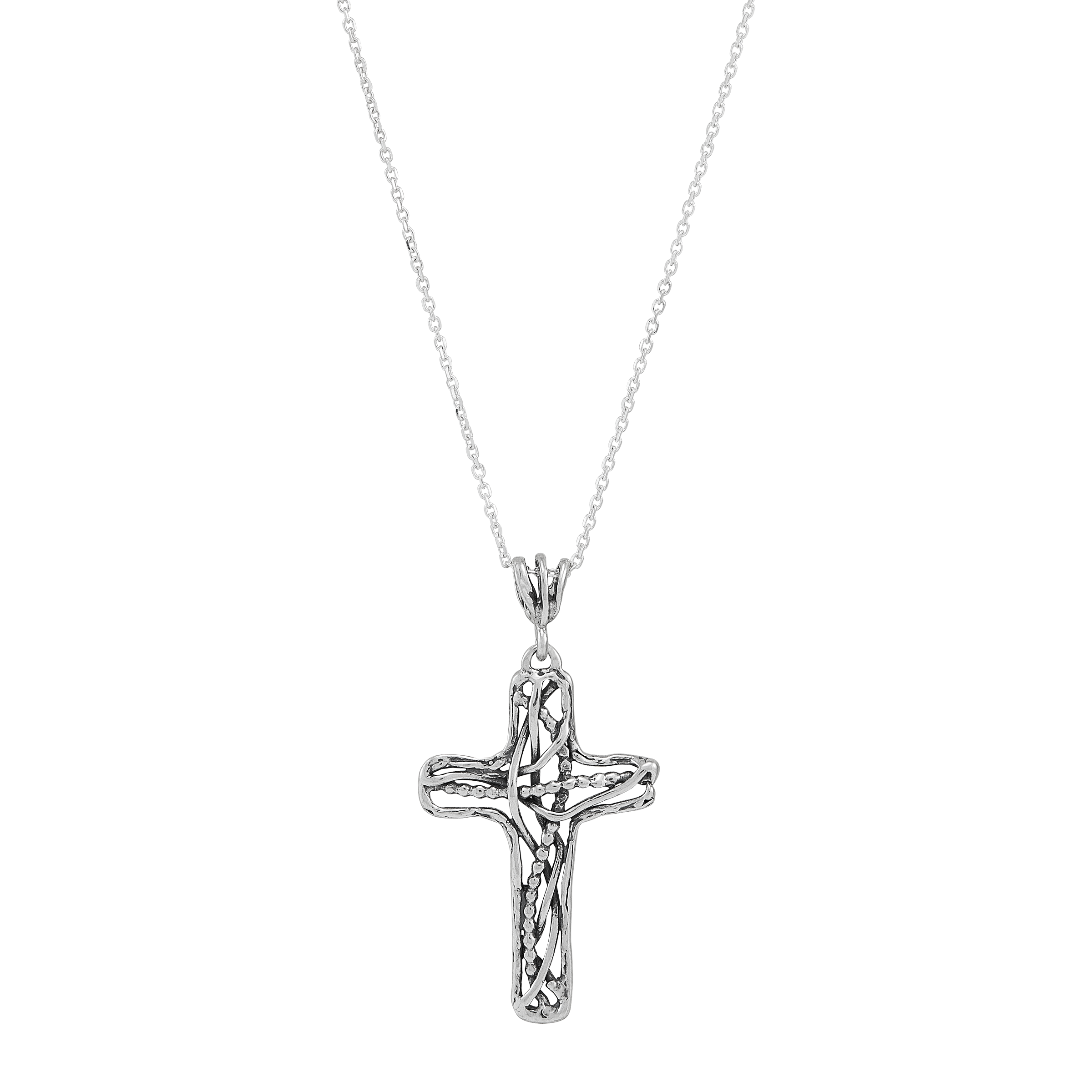 Silpada Sterling & Pearl Cross Necklace deals