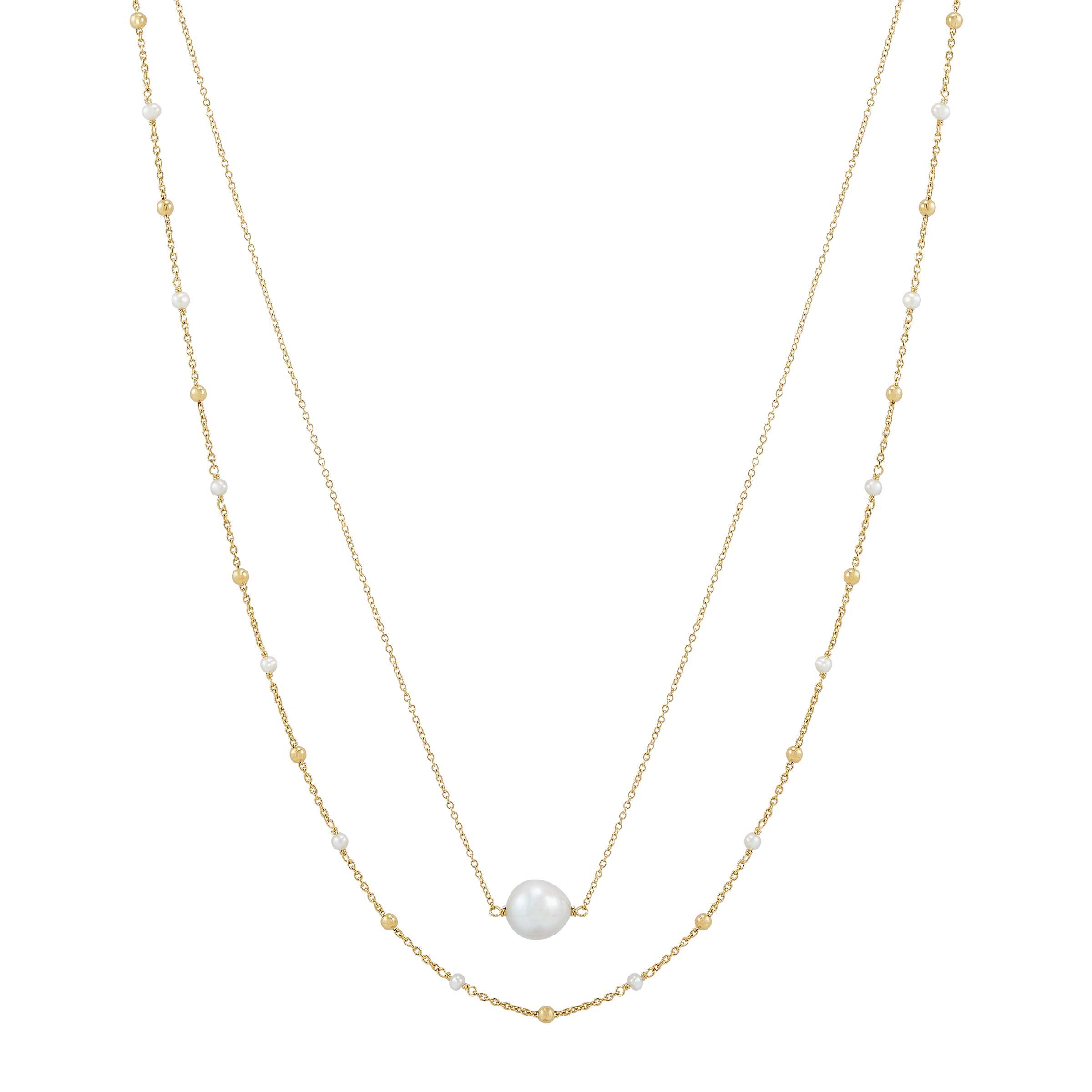 Silpada 'Twice the Pearl' 18K Yellow Gold-Plated Sterling Silver ...