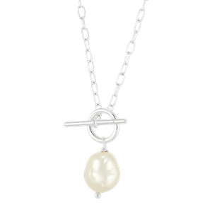 Silpada 'Center Attention' Sterling Silver Pearl Pendant Necklace