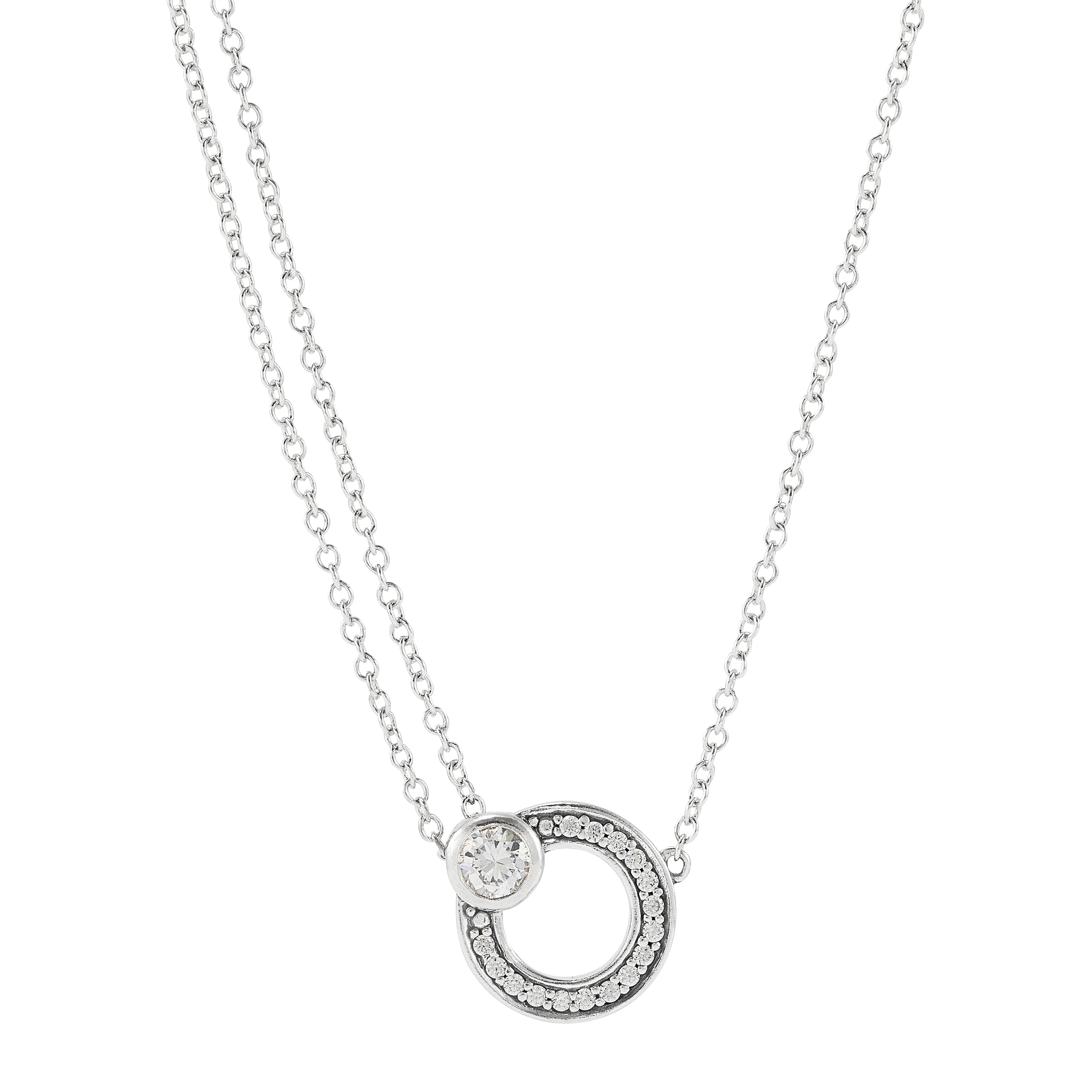 Silpada 'Many Moons’ Sterling Silver Cubic Zirconia Pendant Necklace ...