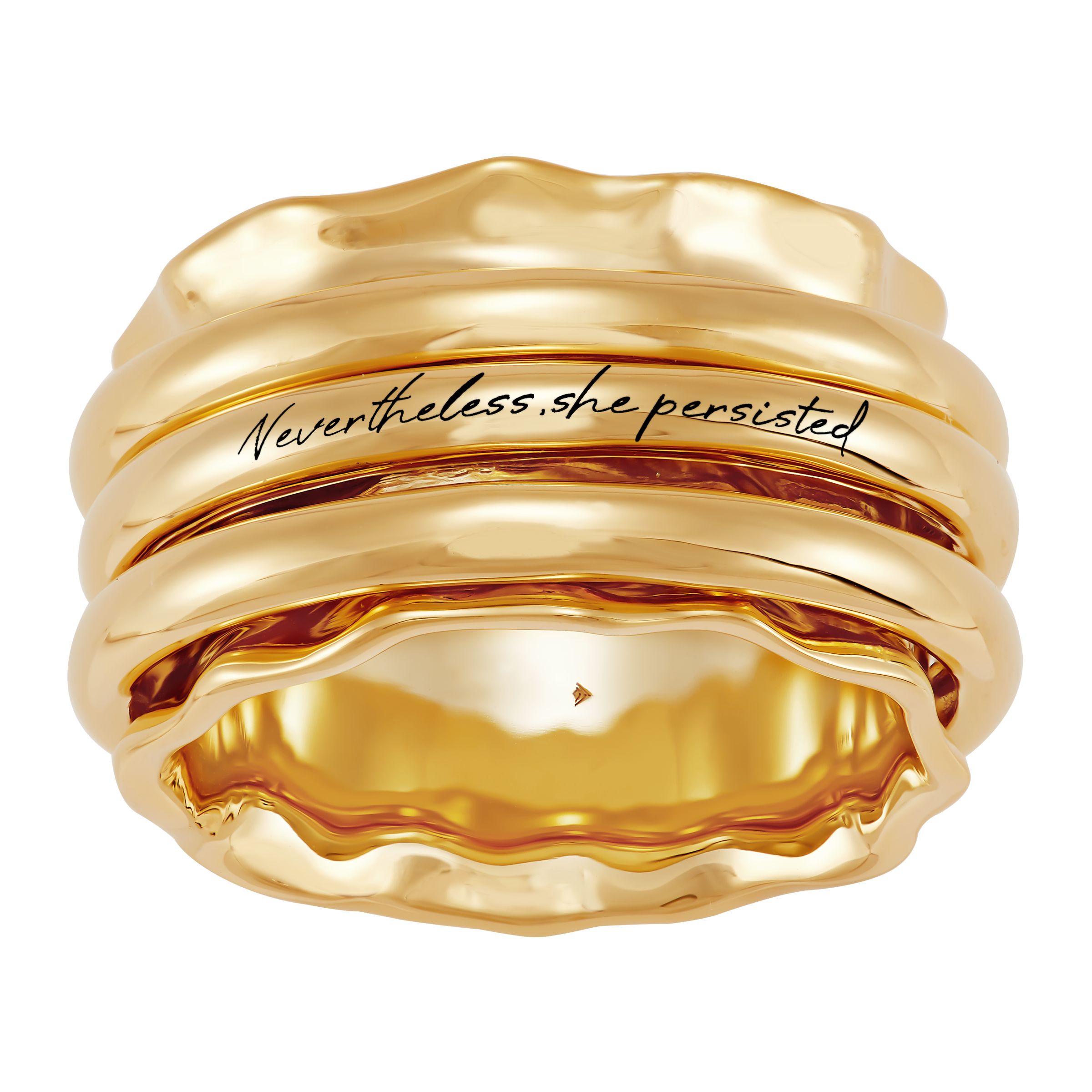 Calligraphy Ring, Yellow