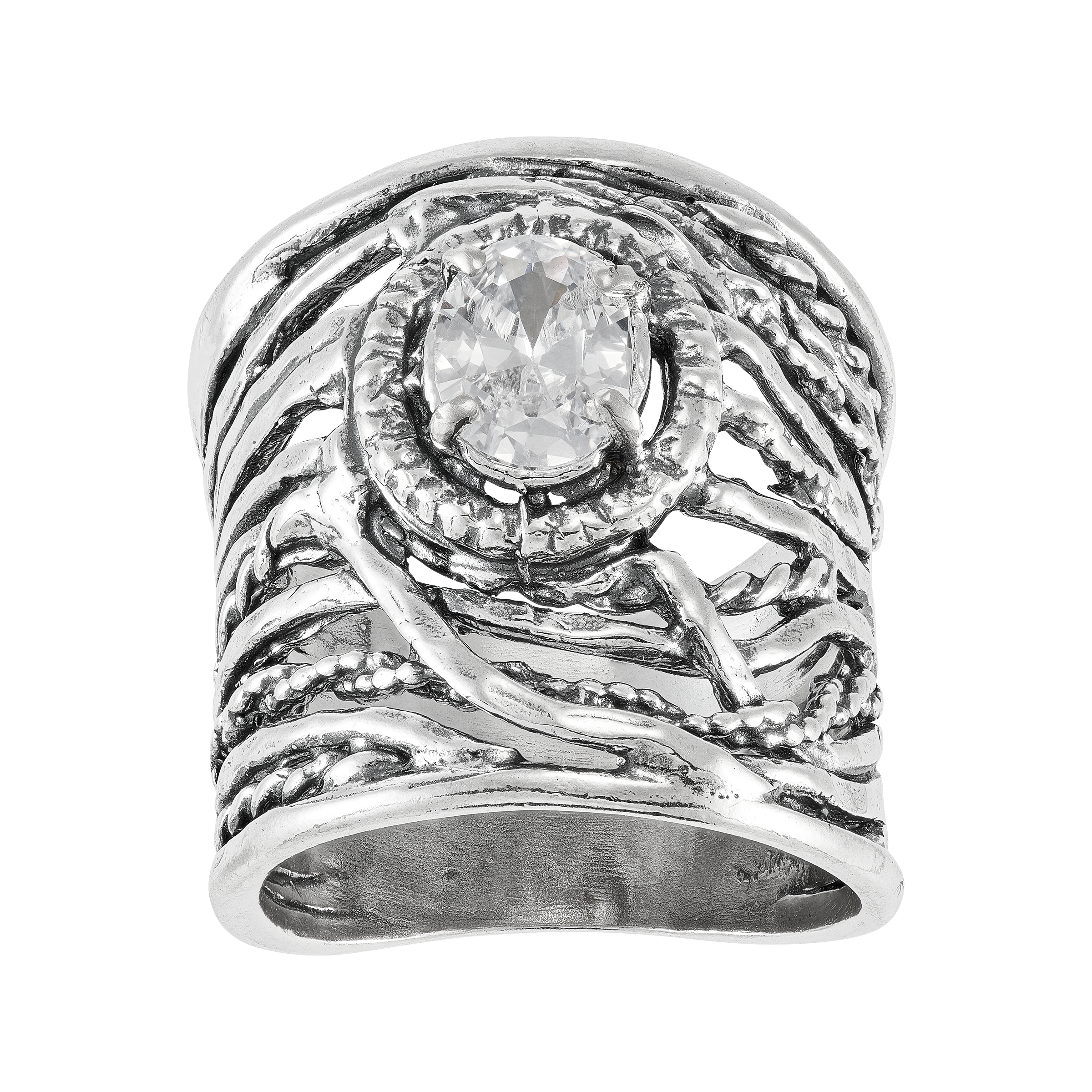 Silpada ‘Strong Statement’ Sterling Silver Cubic Zirconia Ring | Silpada