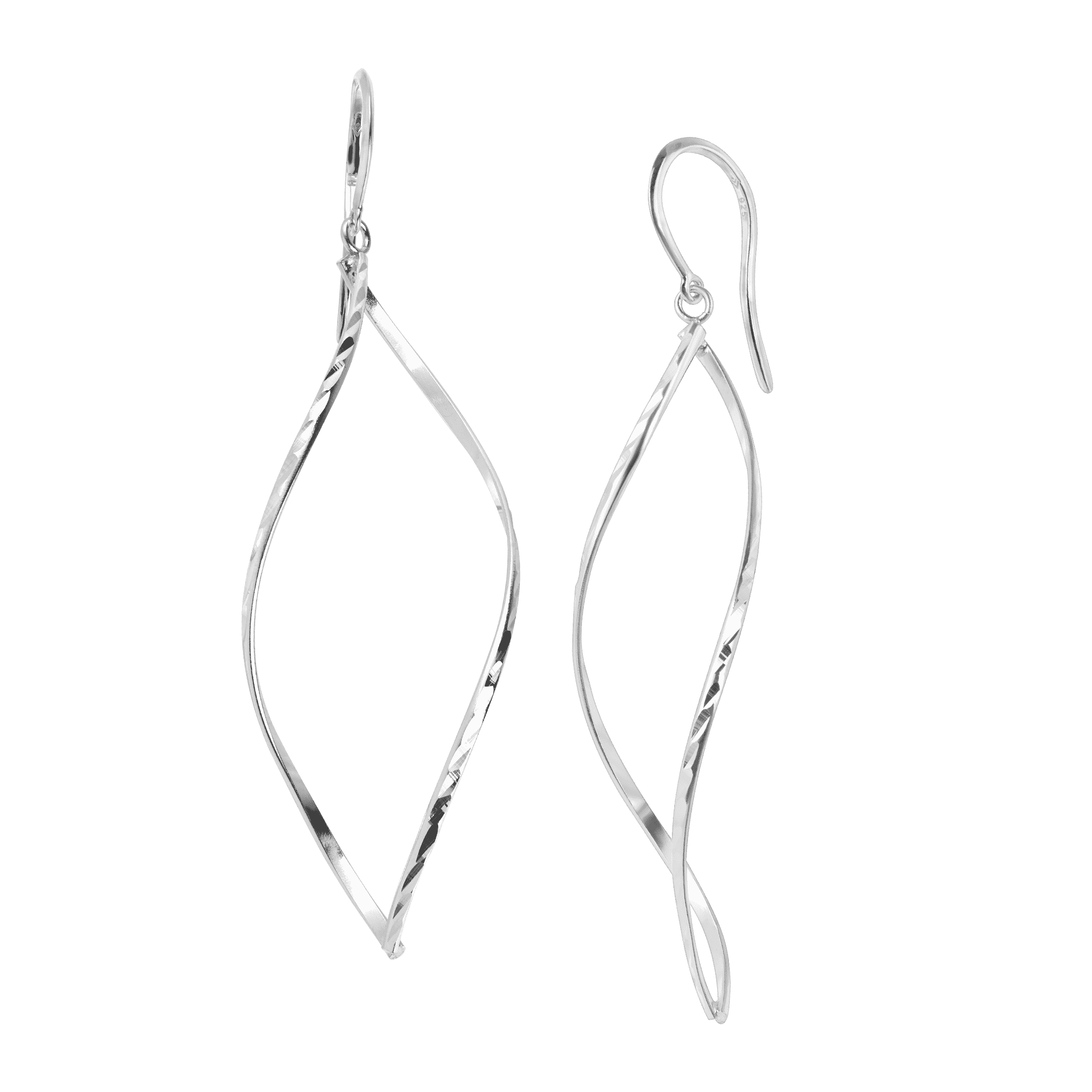 Silpada 'Marquise' Open Helix Drop Earrings in Sterling Silver