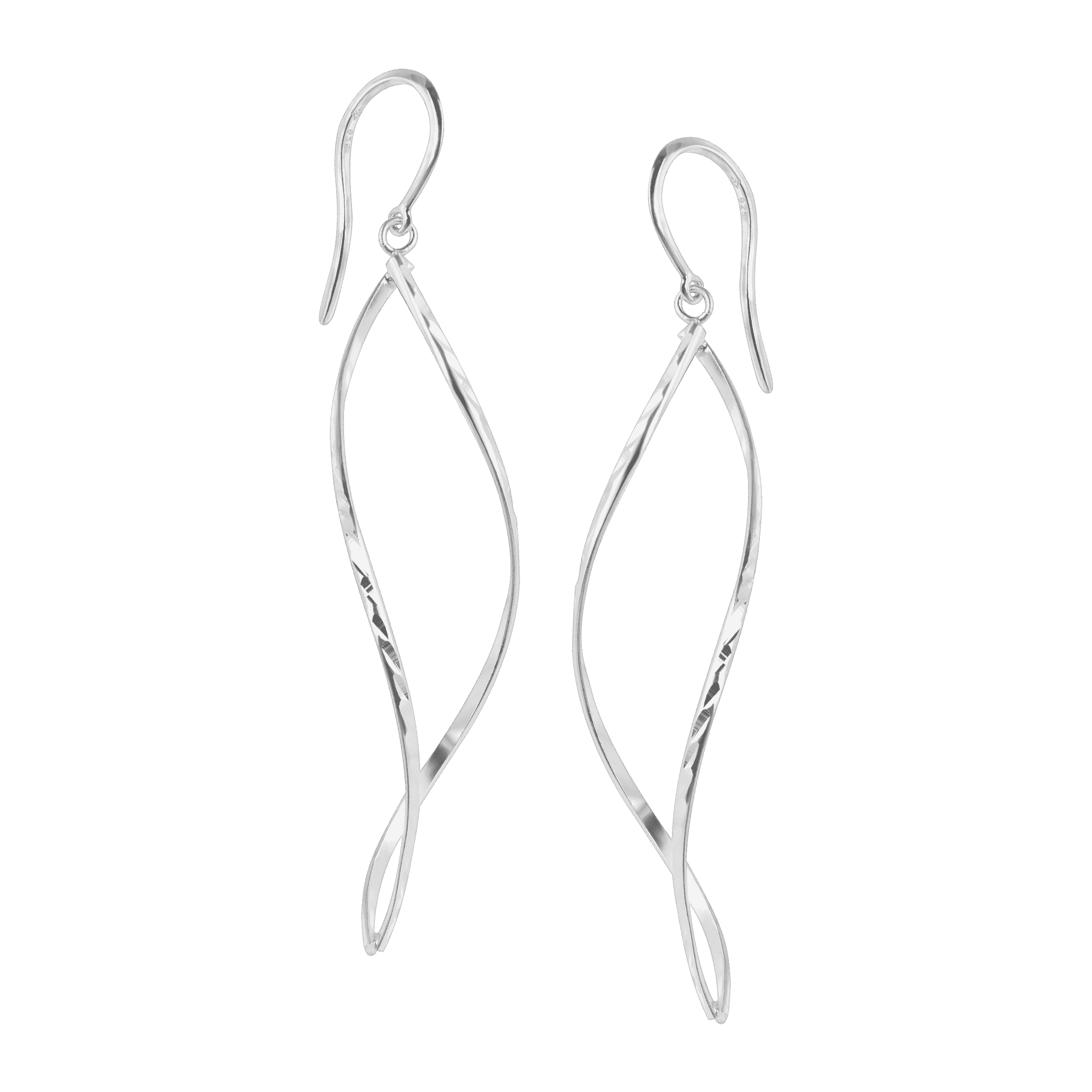 Silpada 'Marquise' Open Helix Drop Earrings in Sterling Silver