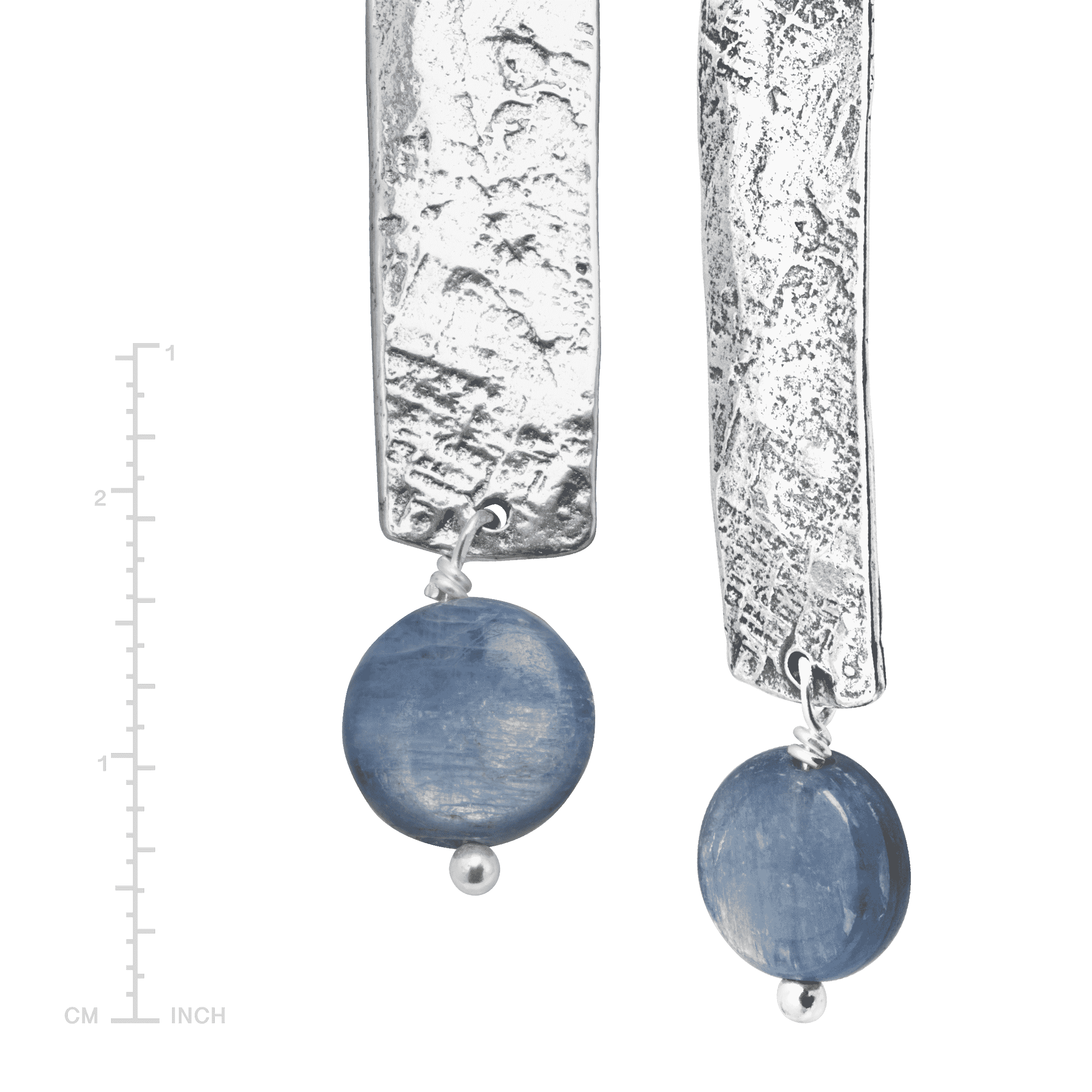 Silpada 'World Ocean' Natural Kyanite Rectangular Drop Earrings in