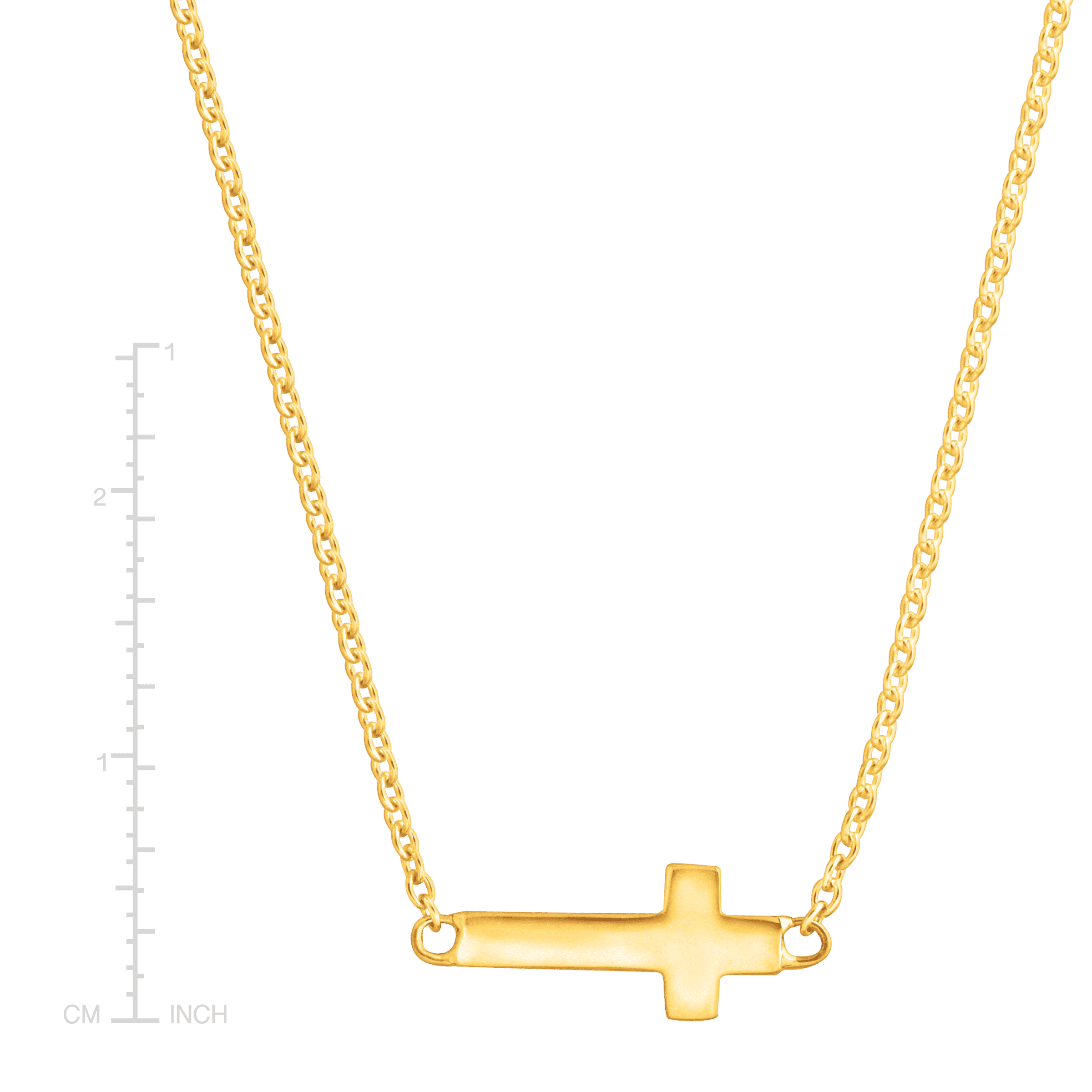 Simplex Cross Necklace