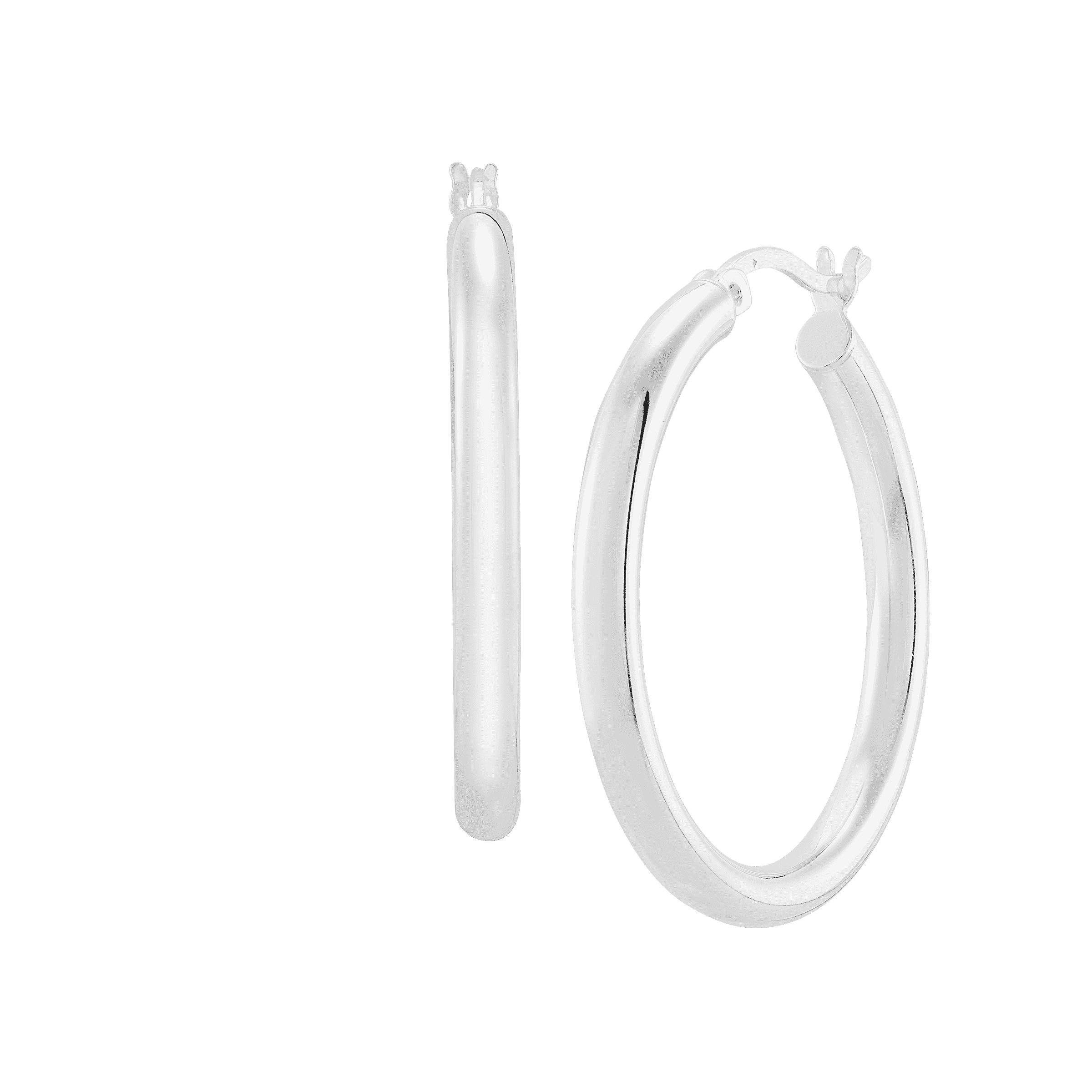 Ringmaster Hoop Earrings, White