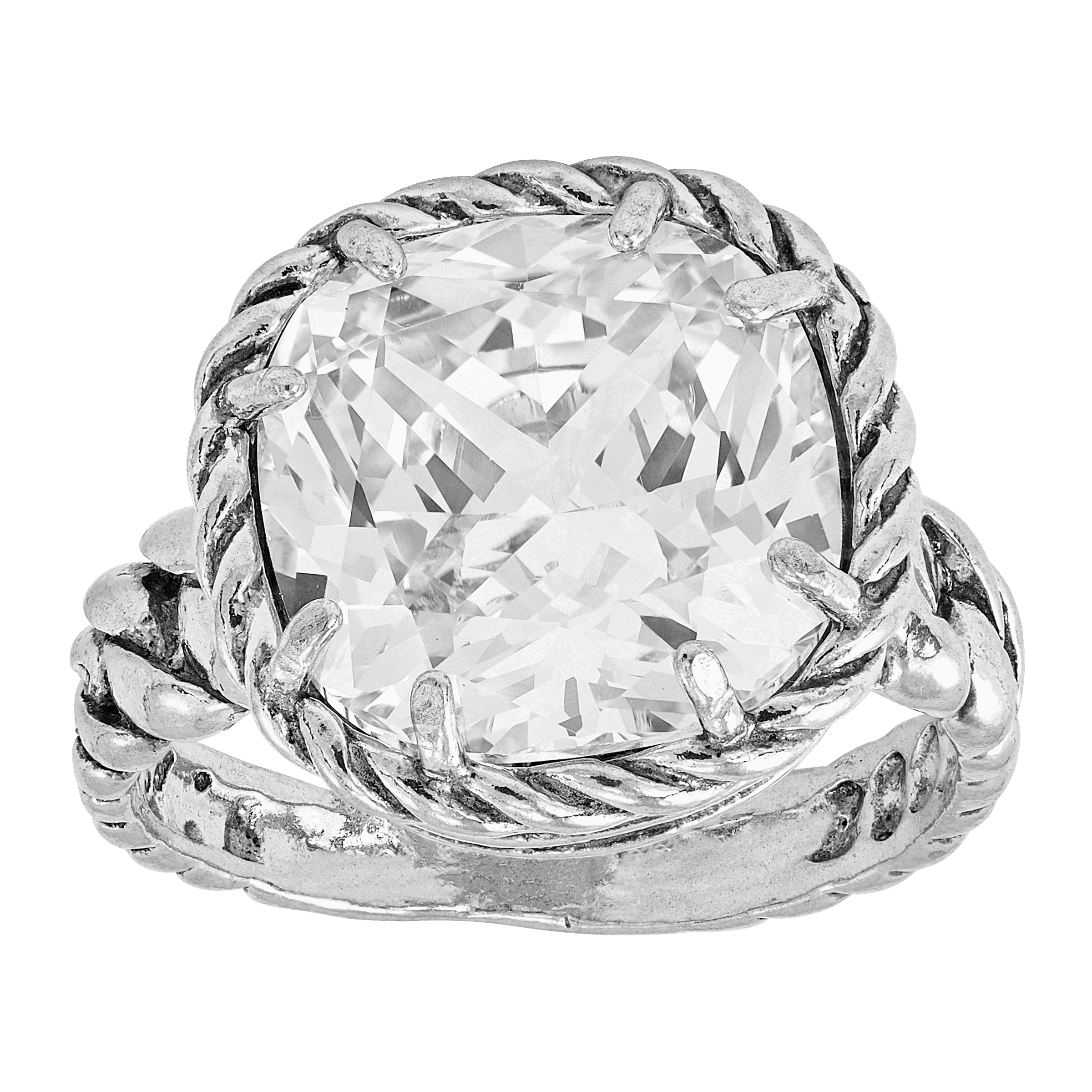 Braided Brilliance Ring