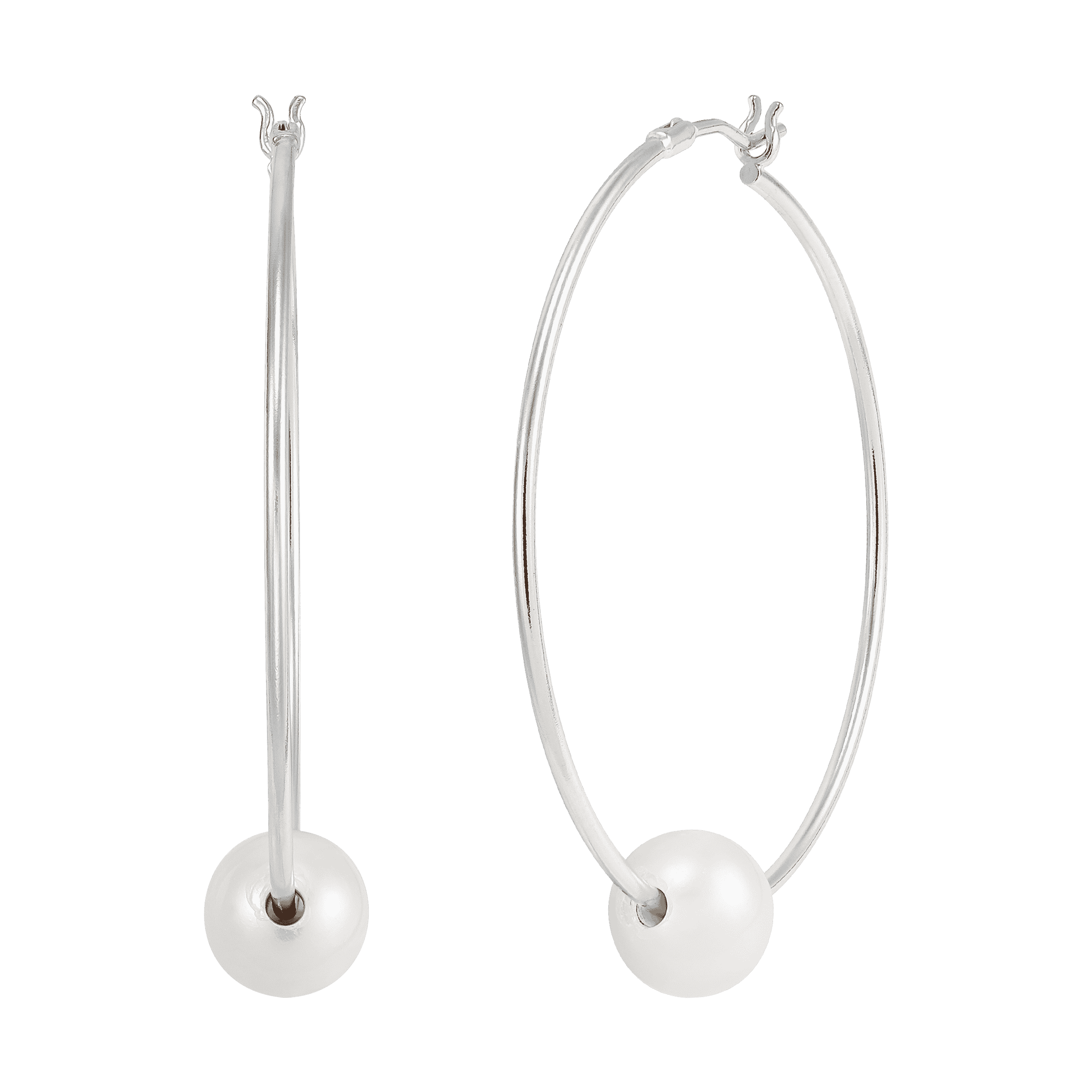 Ring Around the Pearl Hoop Earrings