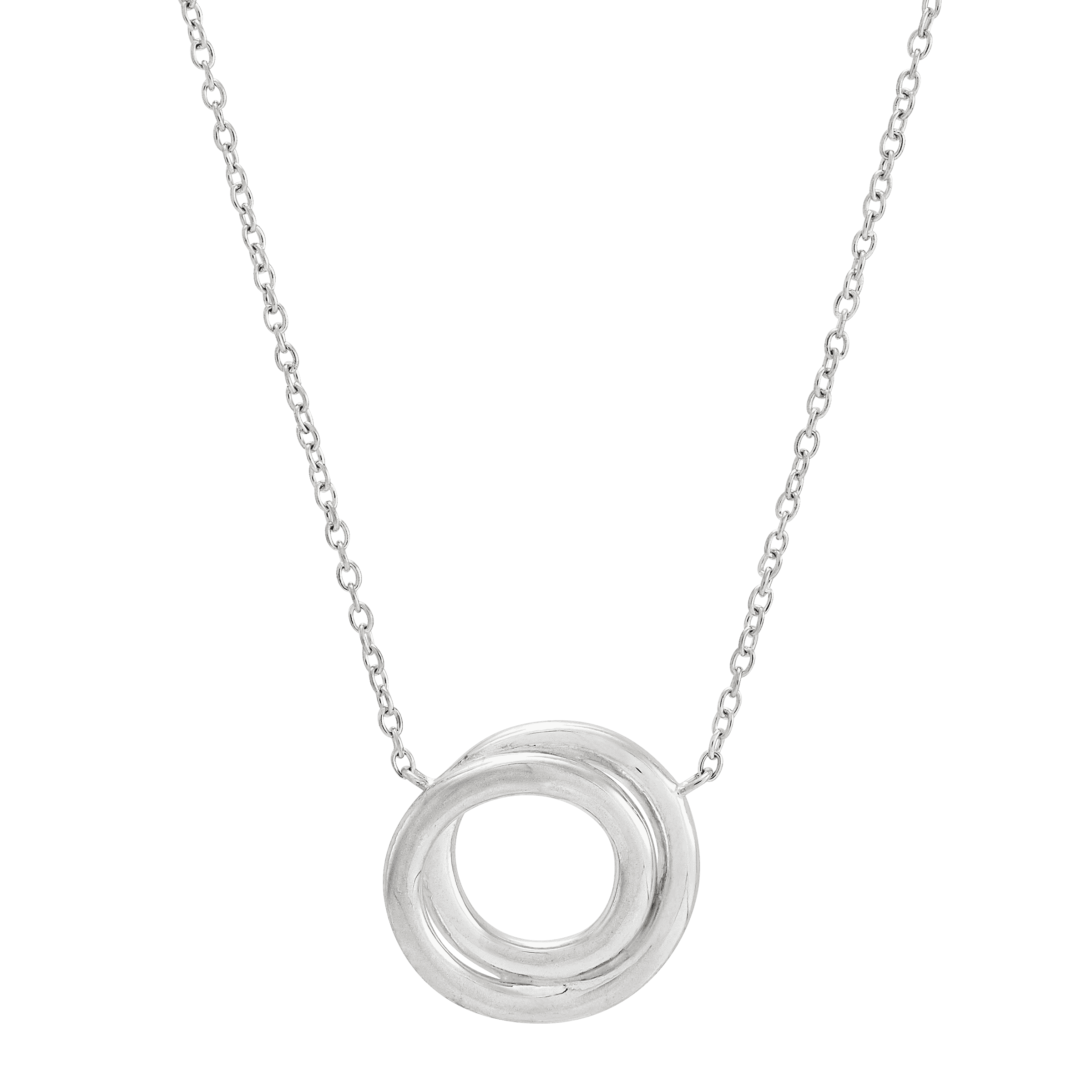 Silpada 'Karma Swirl' Pendant Necklace in Sterling Silver, 18