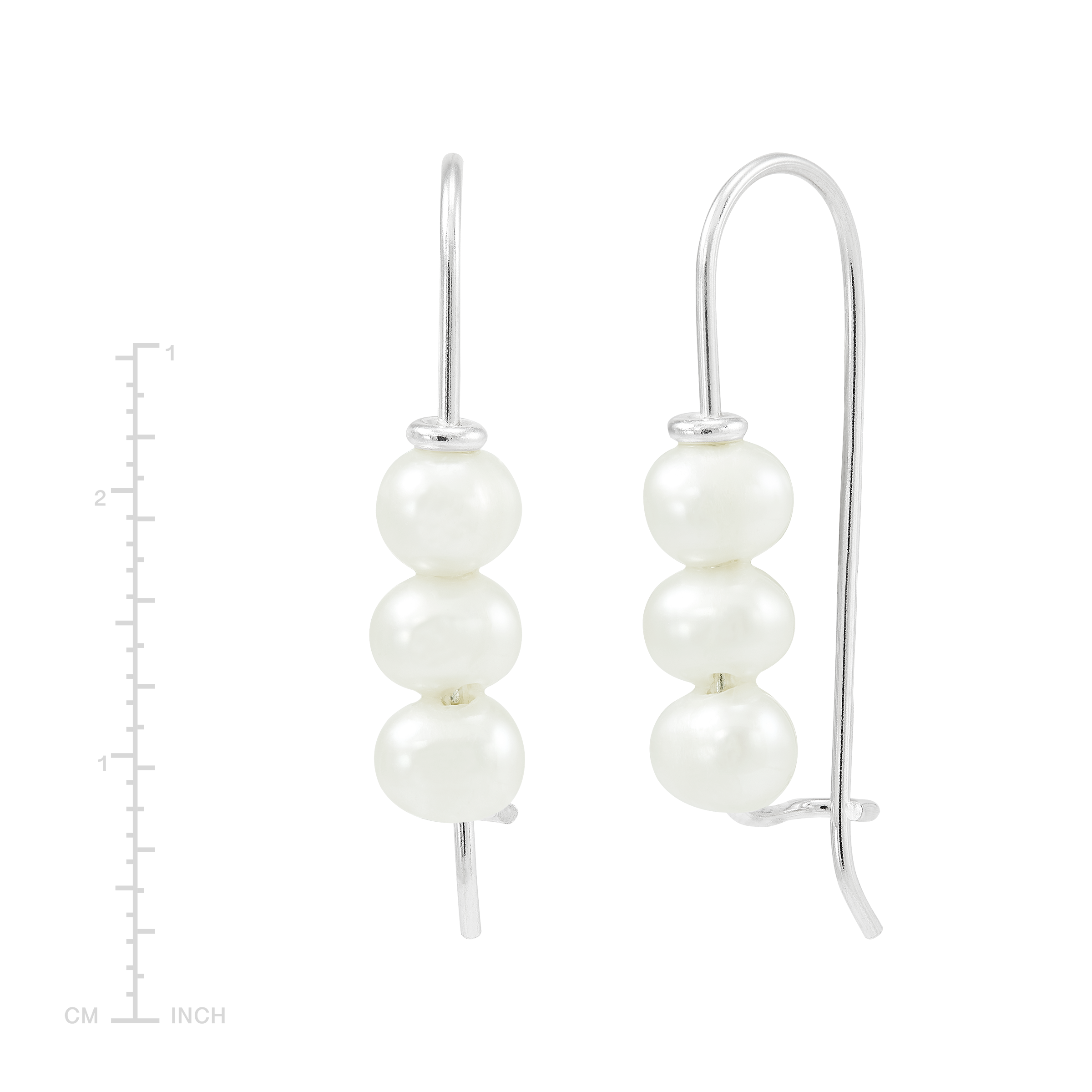 SILPADA 925 Sterling Silver Freshwater Pearl selling Cut Out Earrings