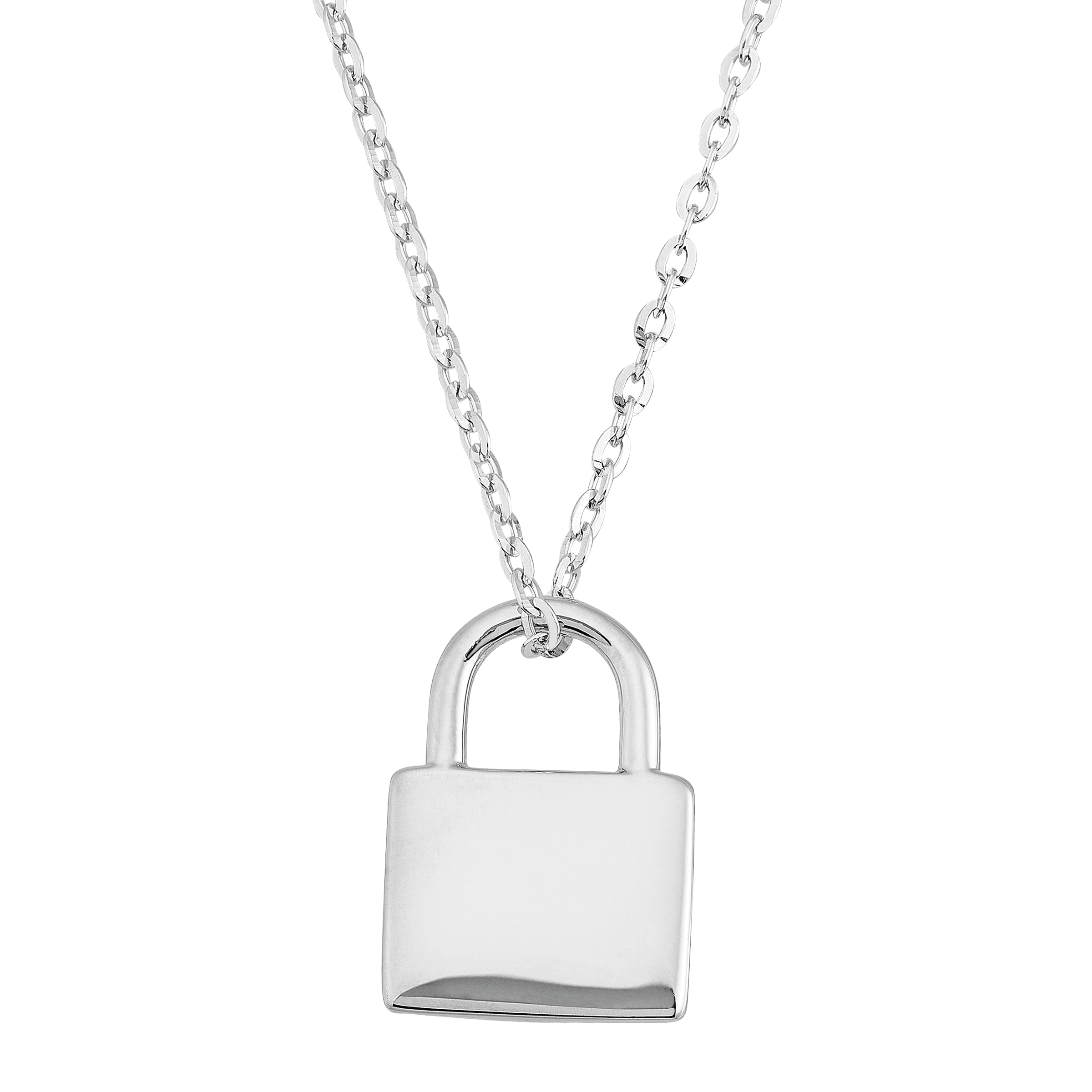 necklace silver lock