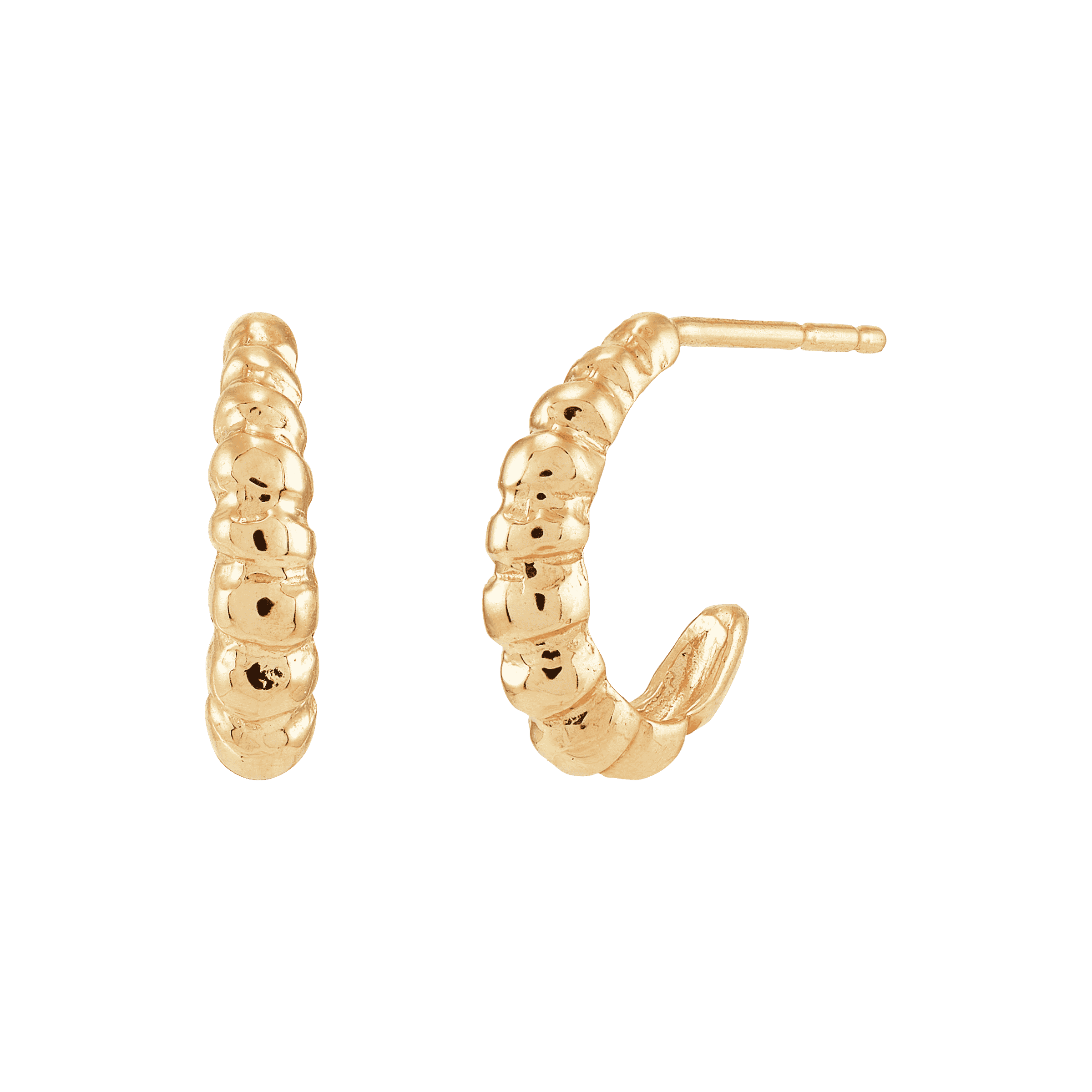 Golden Age Beaded Huggie Earrings