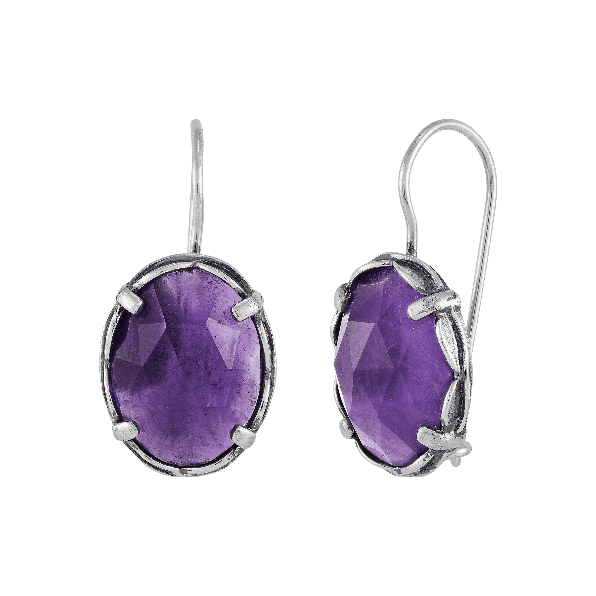 Purple Rain Drop Earrings