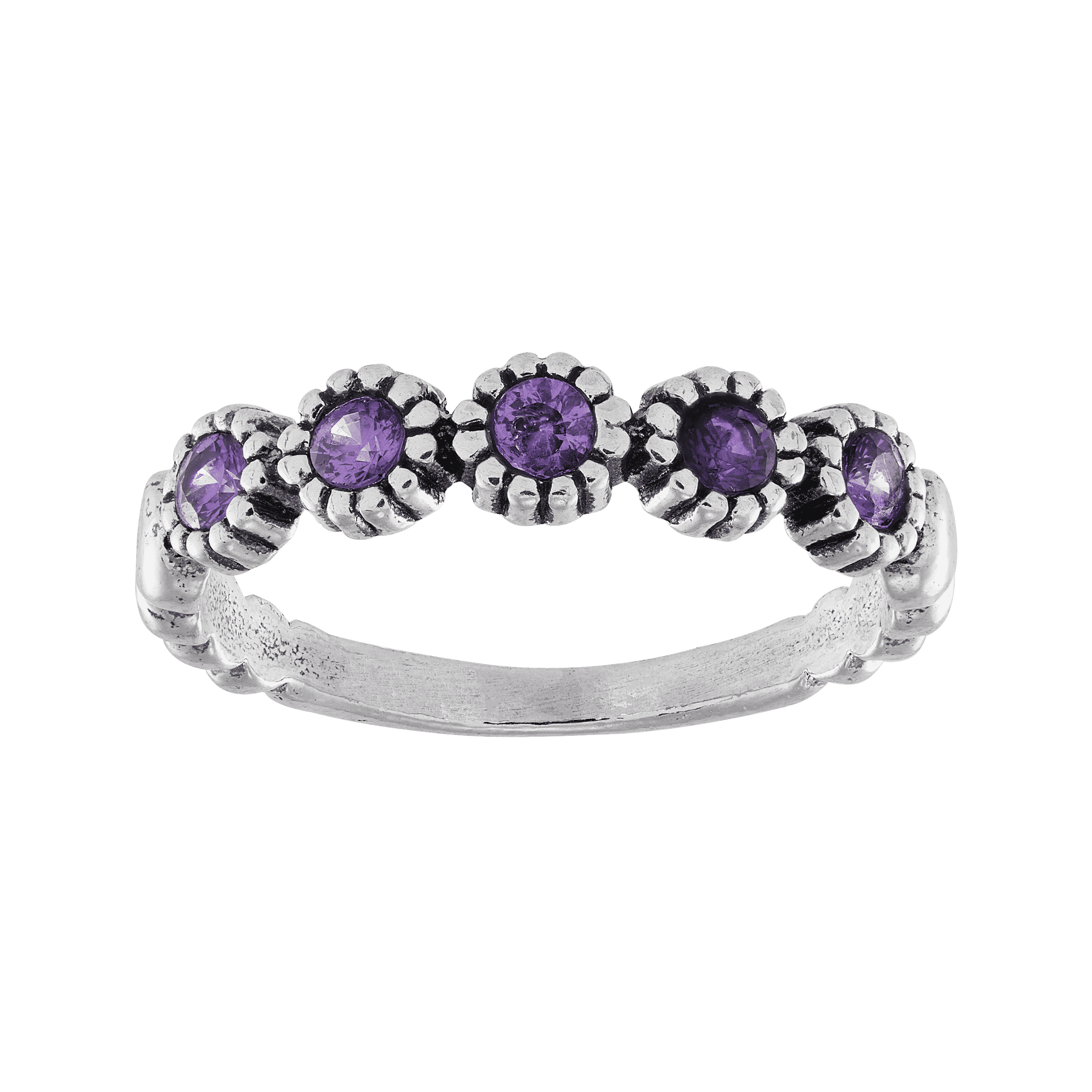 Purple Blossoms Ring