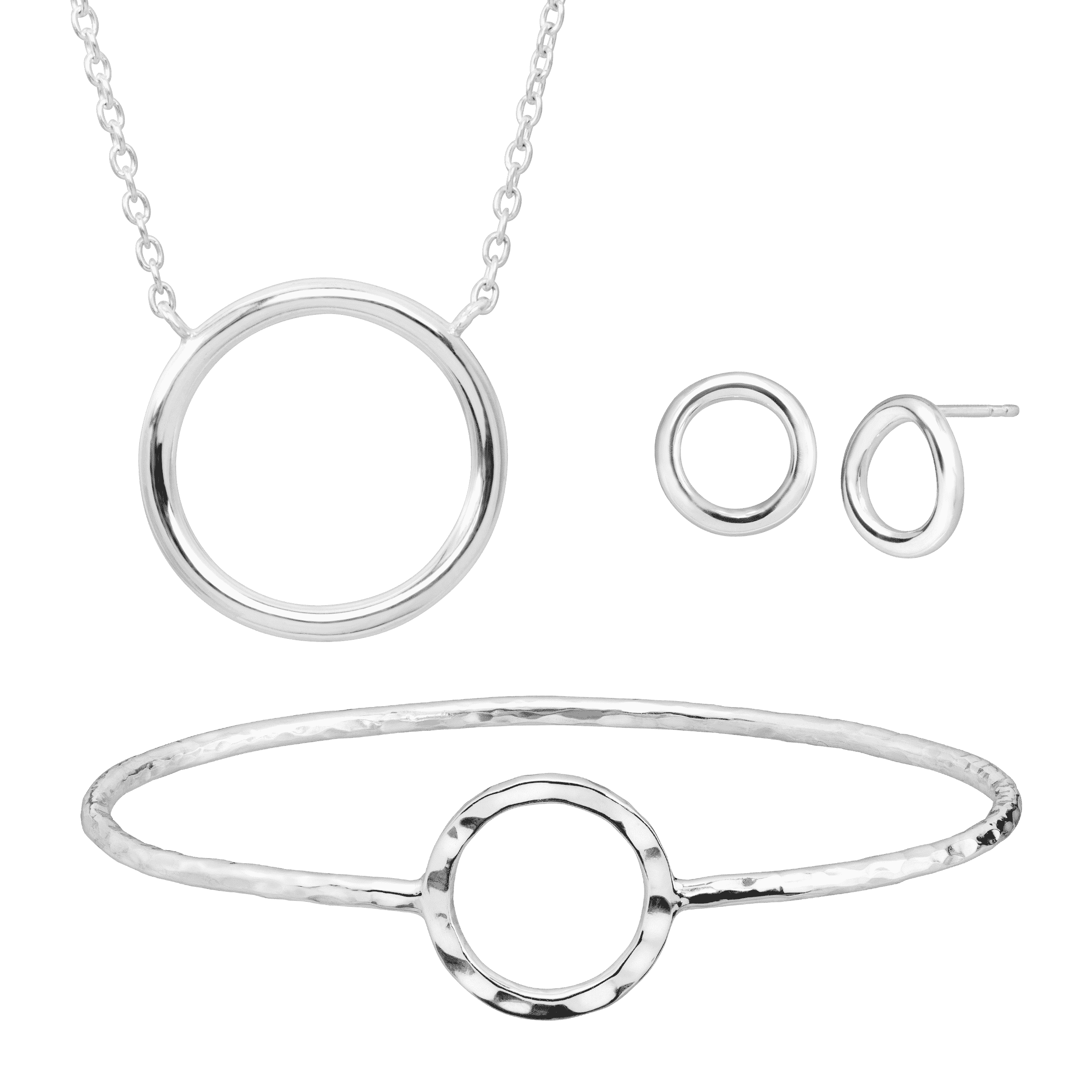 Karma Necklace, Earrings, & Bangle Set