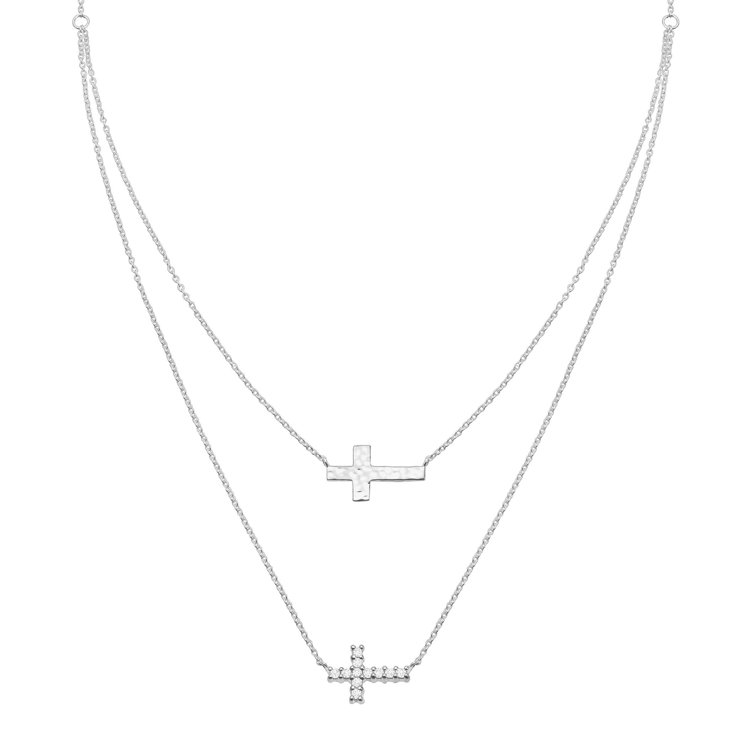 Layered Necklace Spacer in Sterling Silver