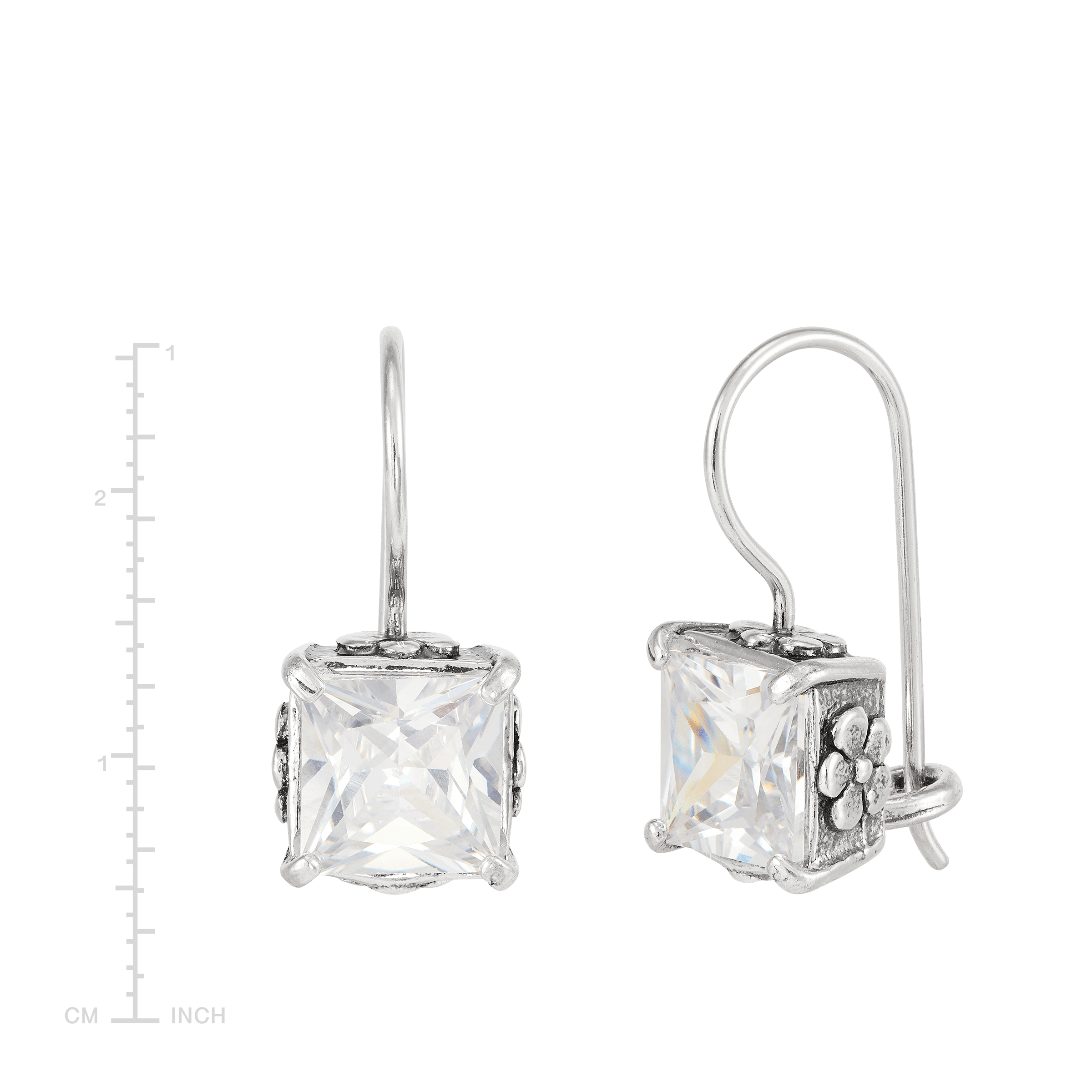 Crystal Clear Drop Earrings