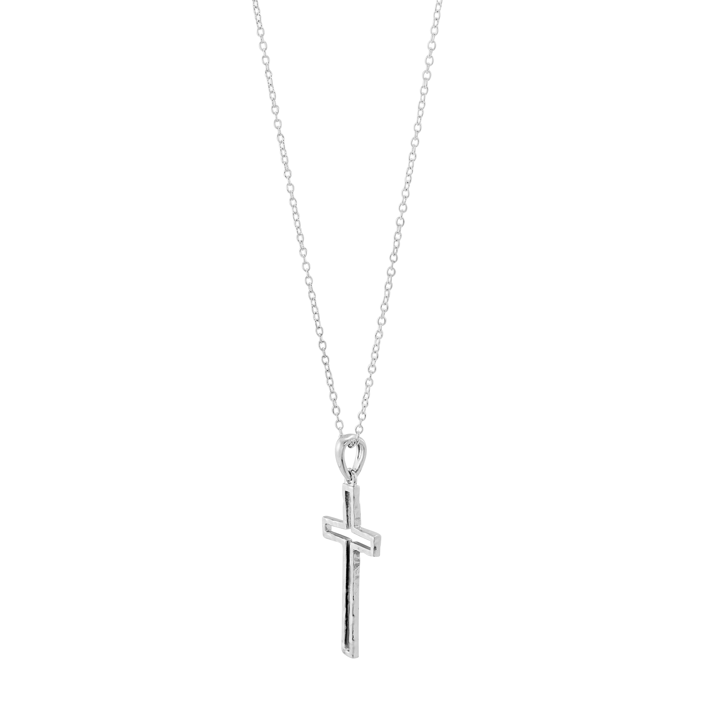 Silpada Sterling Symbol of Strength Cross Necklace popular