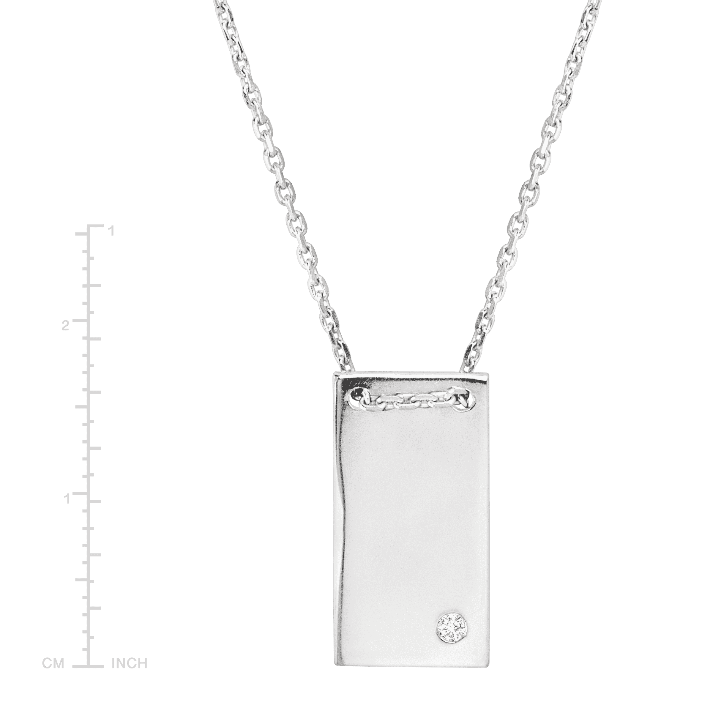 Silpada 'Shine Bright' Rectangular Pendant with Cubic Zirconia in