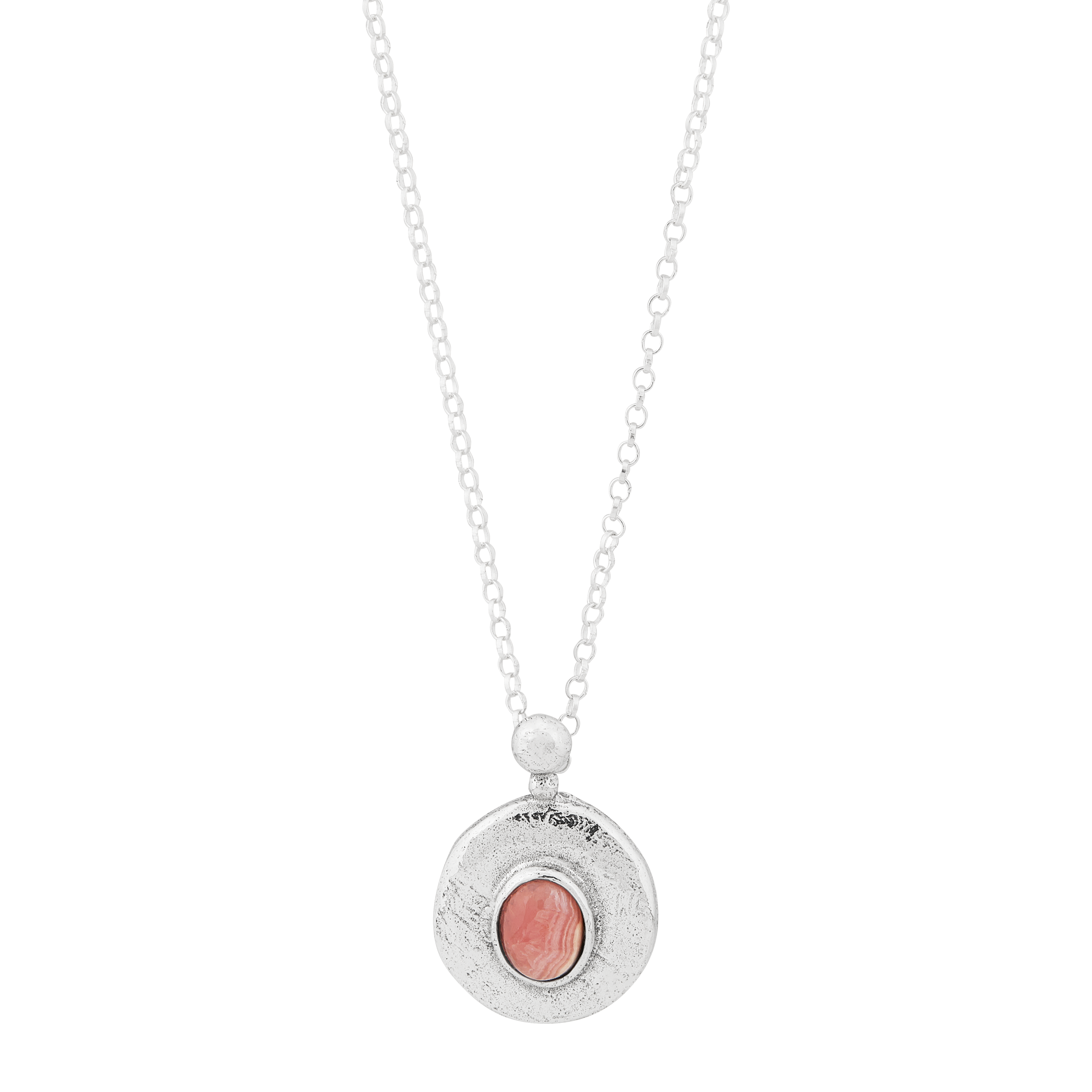 Rosy Center Pendant Necklace