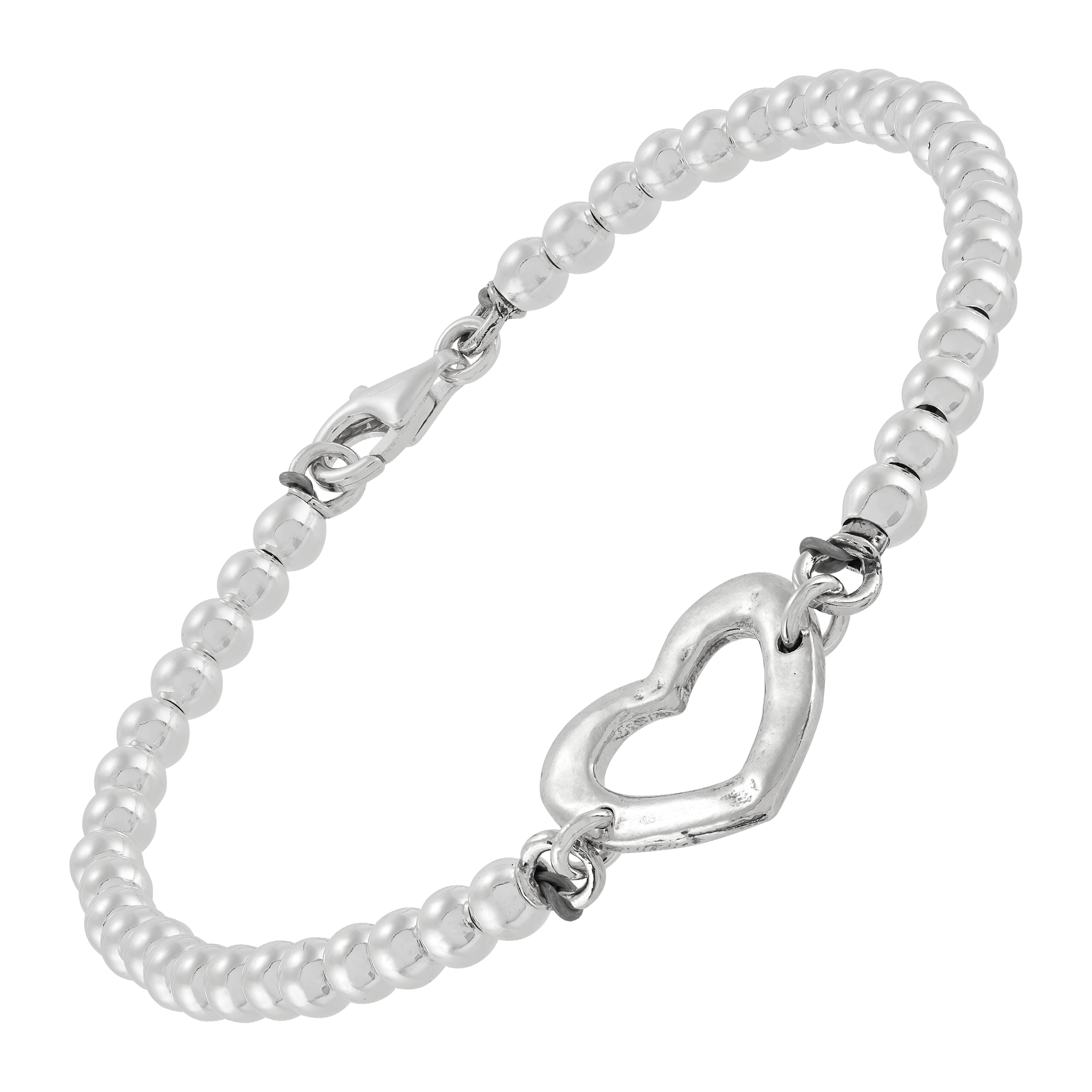 Heart and Beads Bracelet