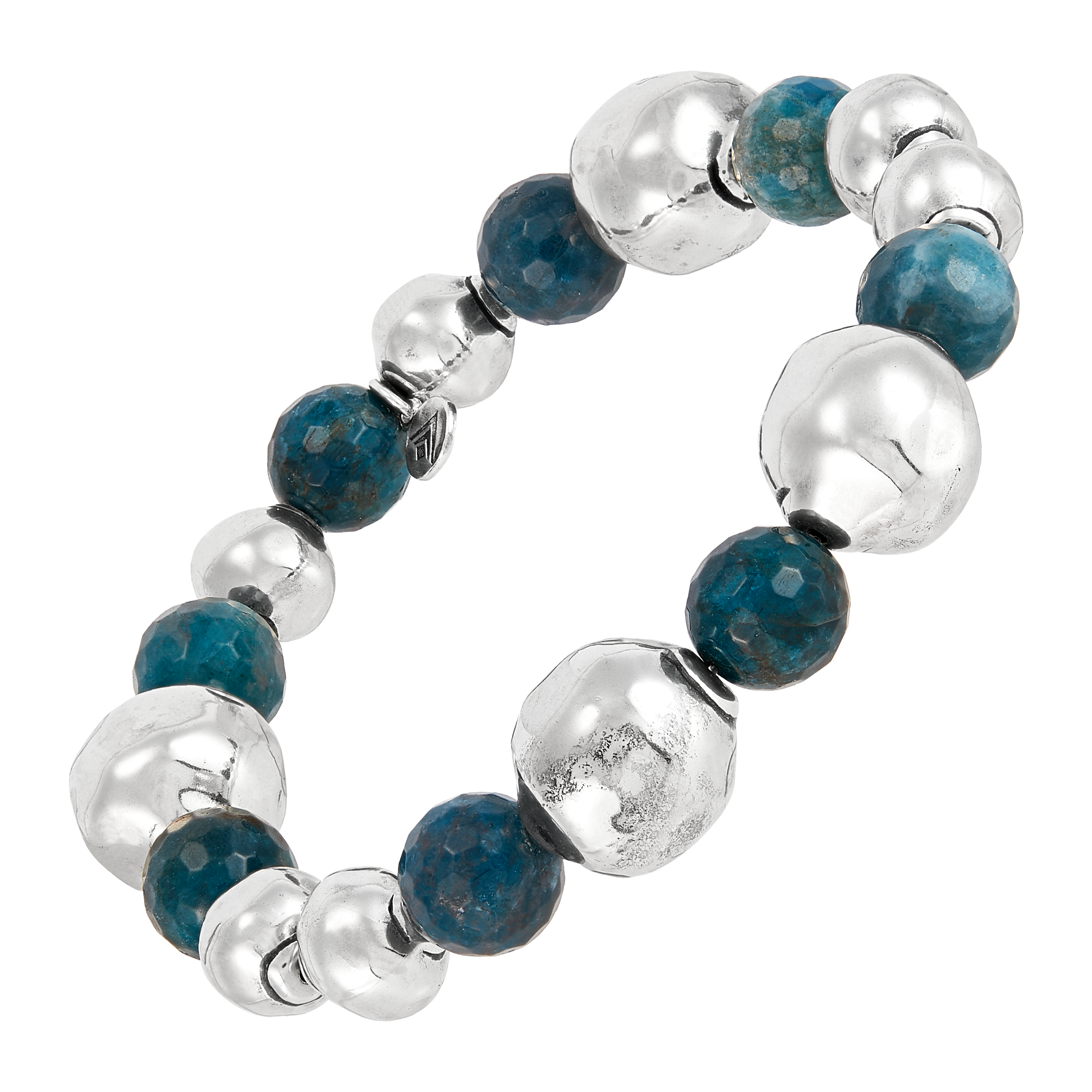 Classic Contrast Stretch Bracelet, Blue