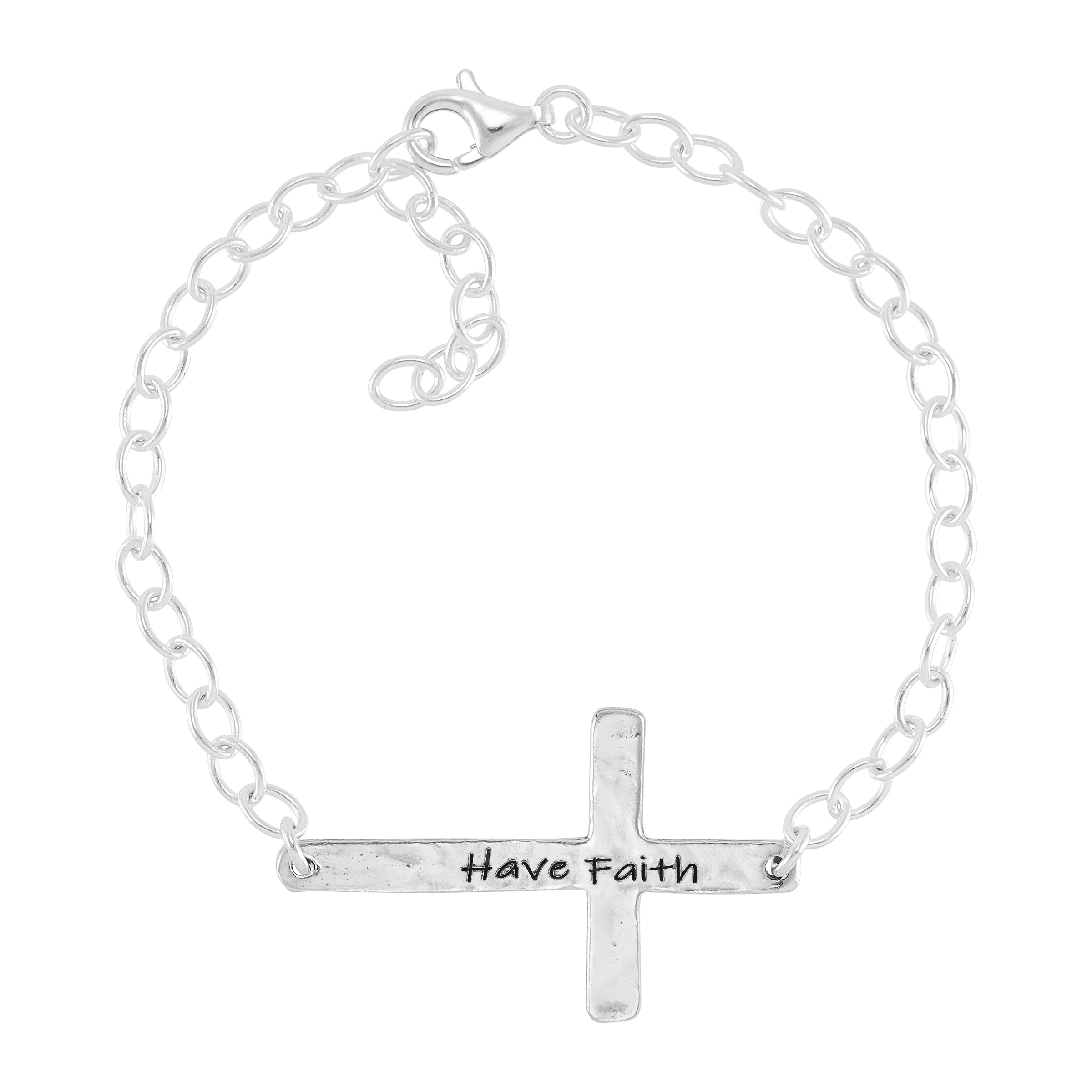 Silpada Sterling Silver “In Good newest Faith” Cross Bracelet