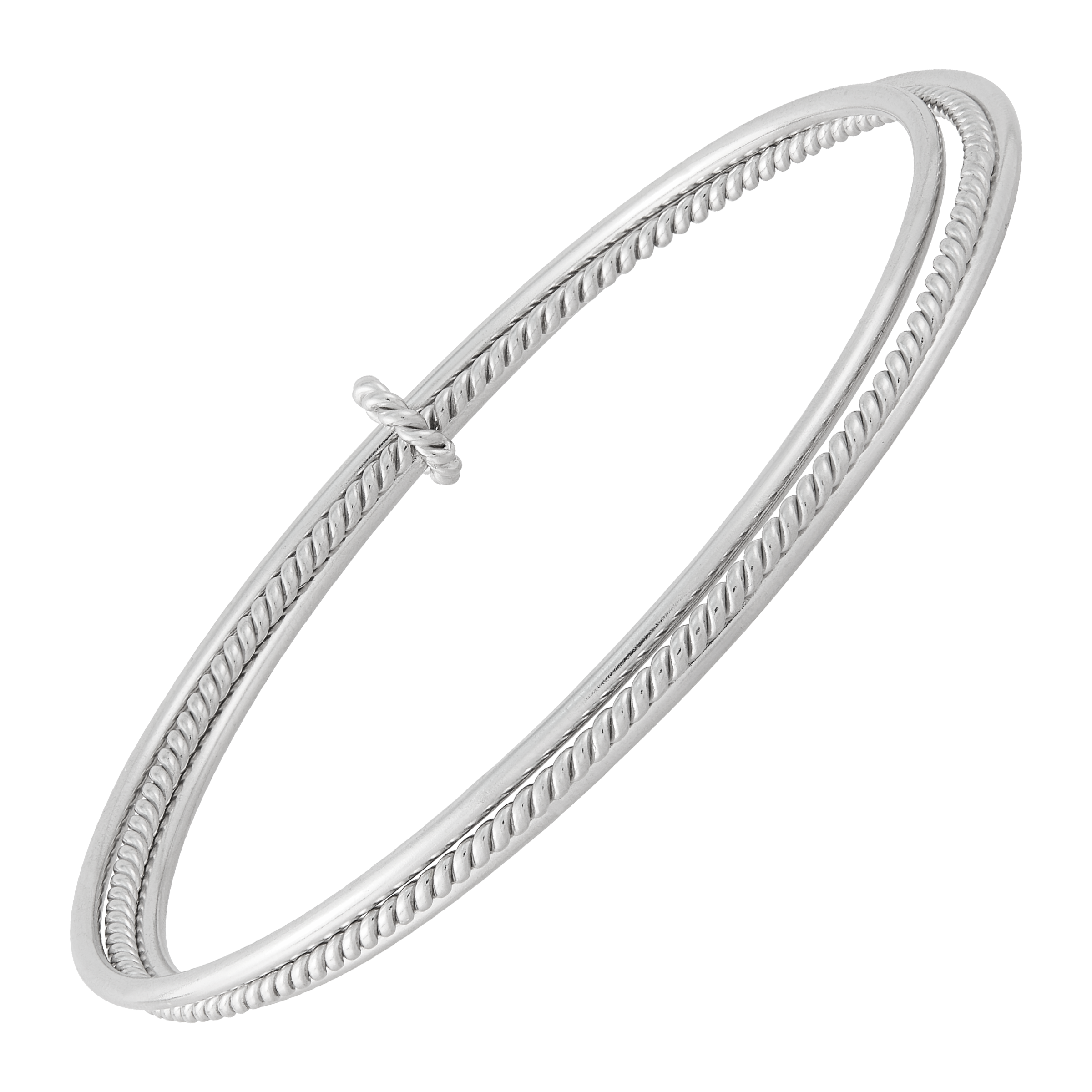 Silpada 'My Rules' Sterling Silver Bangle Bracelet, 7.75