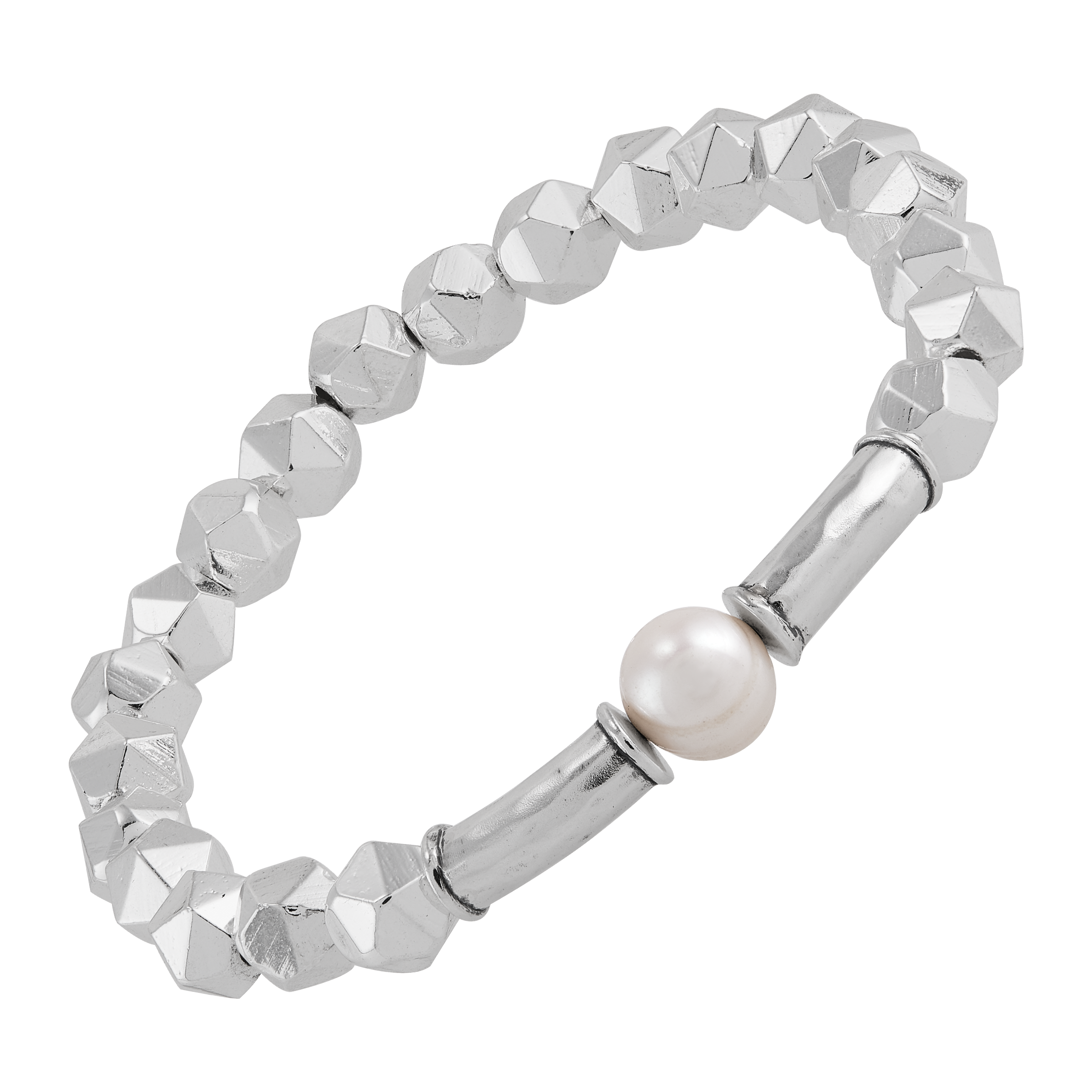 Silpada 'She's a Charmer' Sterling Silver Hematite and Freshwater Pearl ...