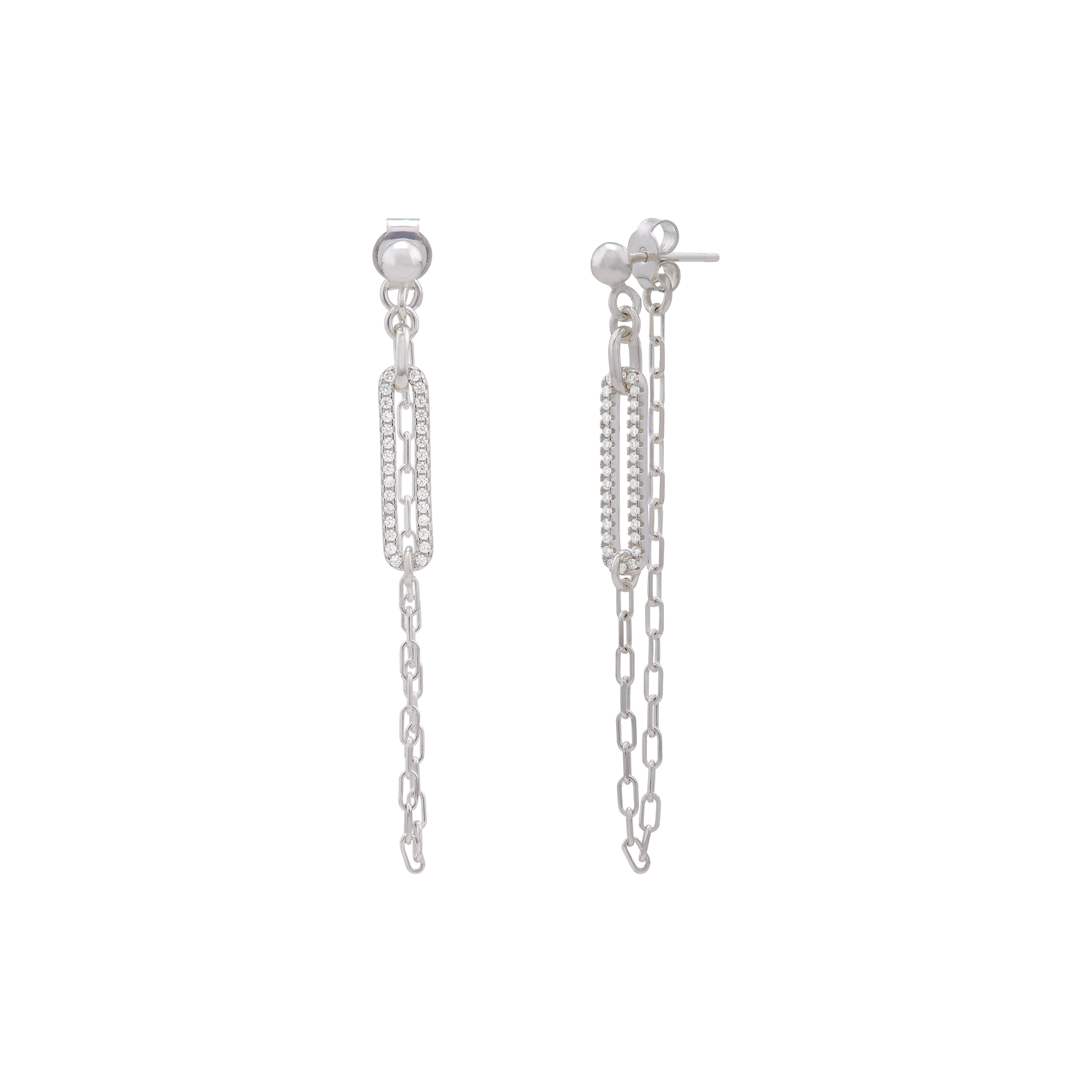 Coupled Together Drop Earrings