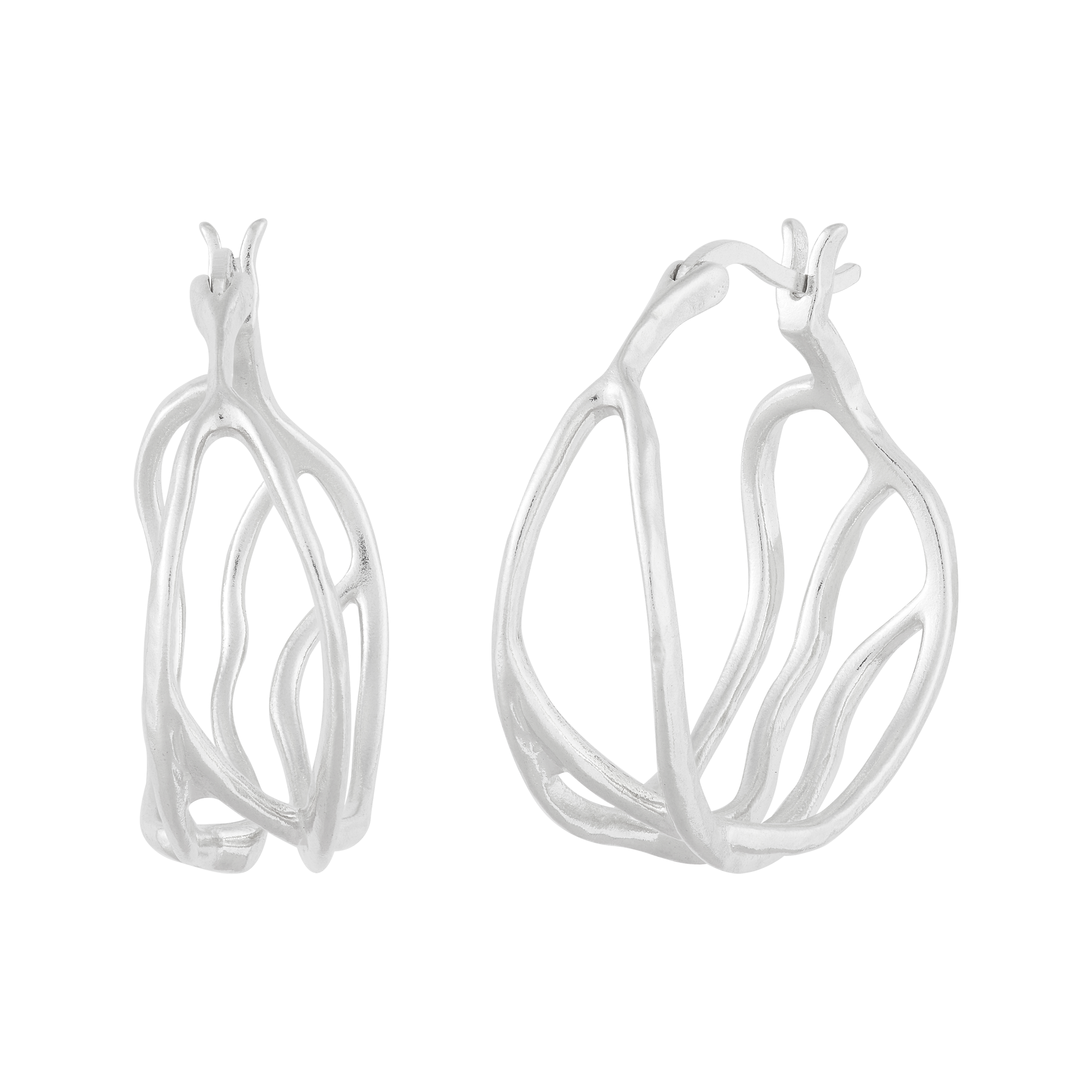 Endless Lines Hoop Earrings