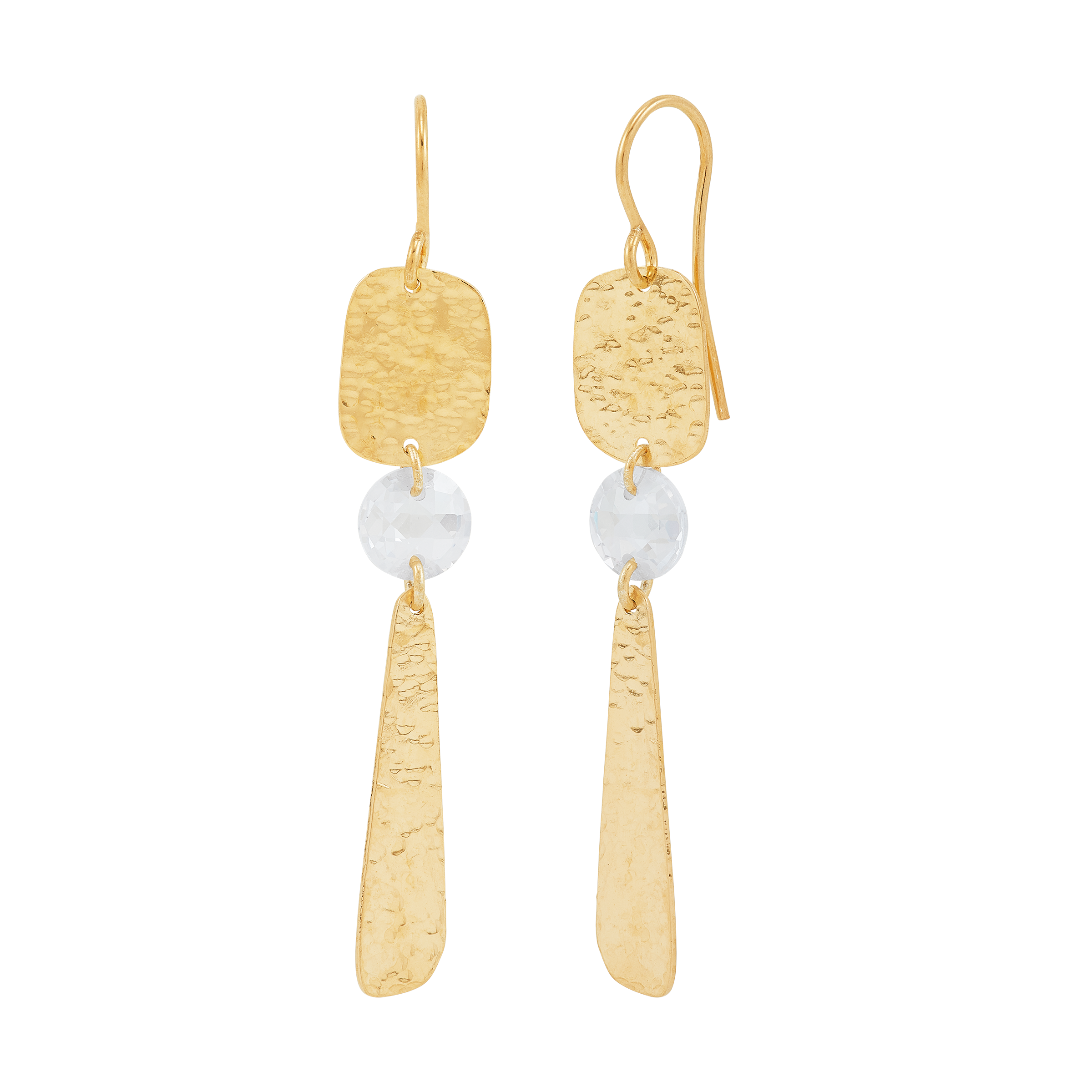 Golden Sparks Drop Earrings